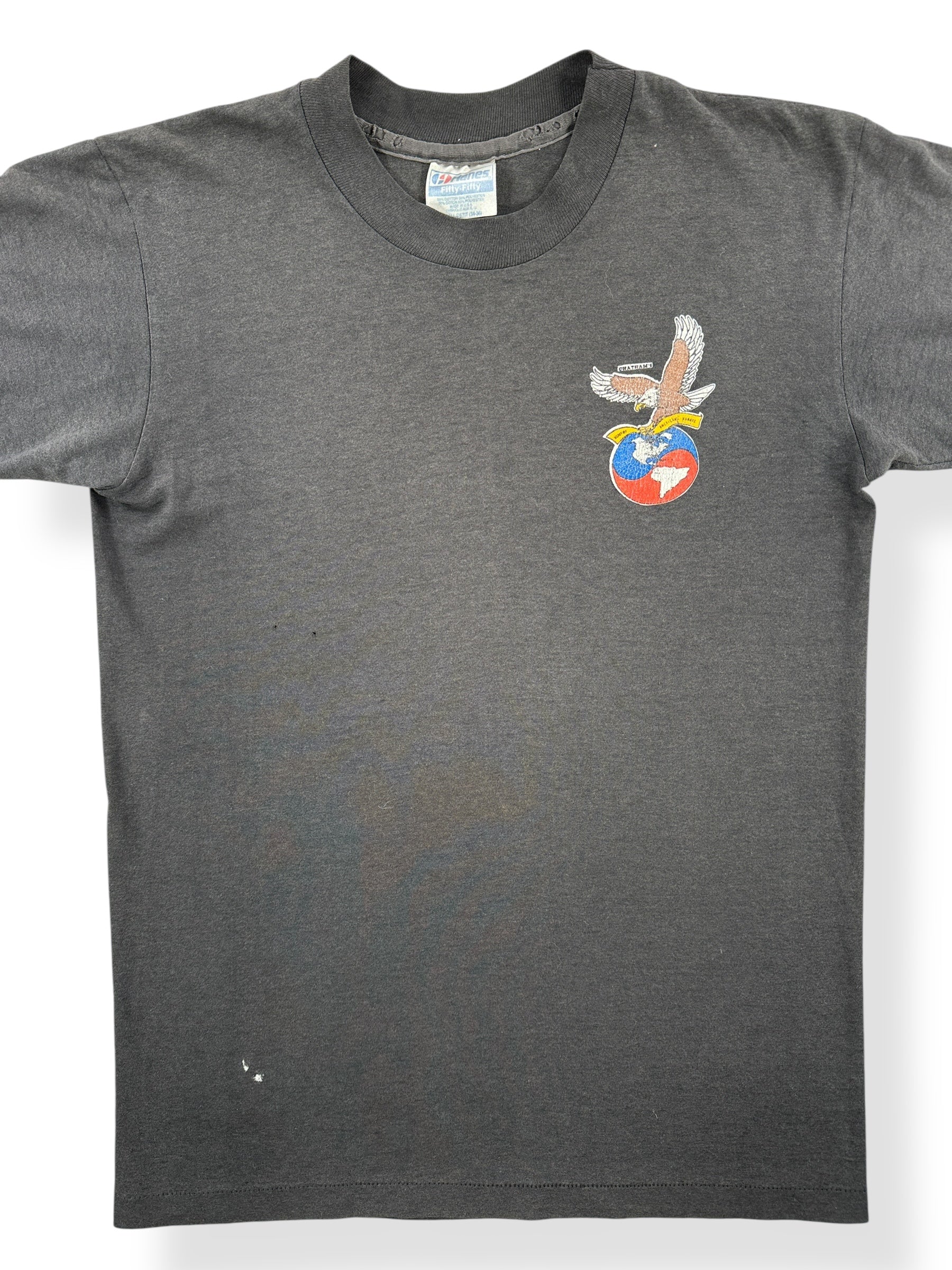 Front Close Up of Vintage Chatham's Tee SZ S