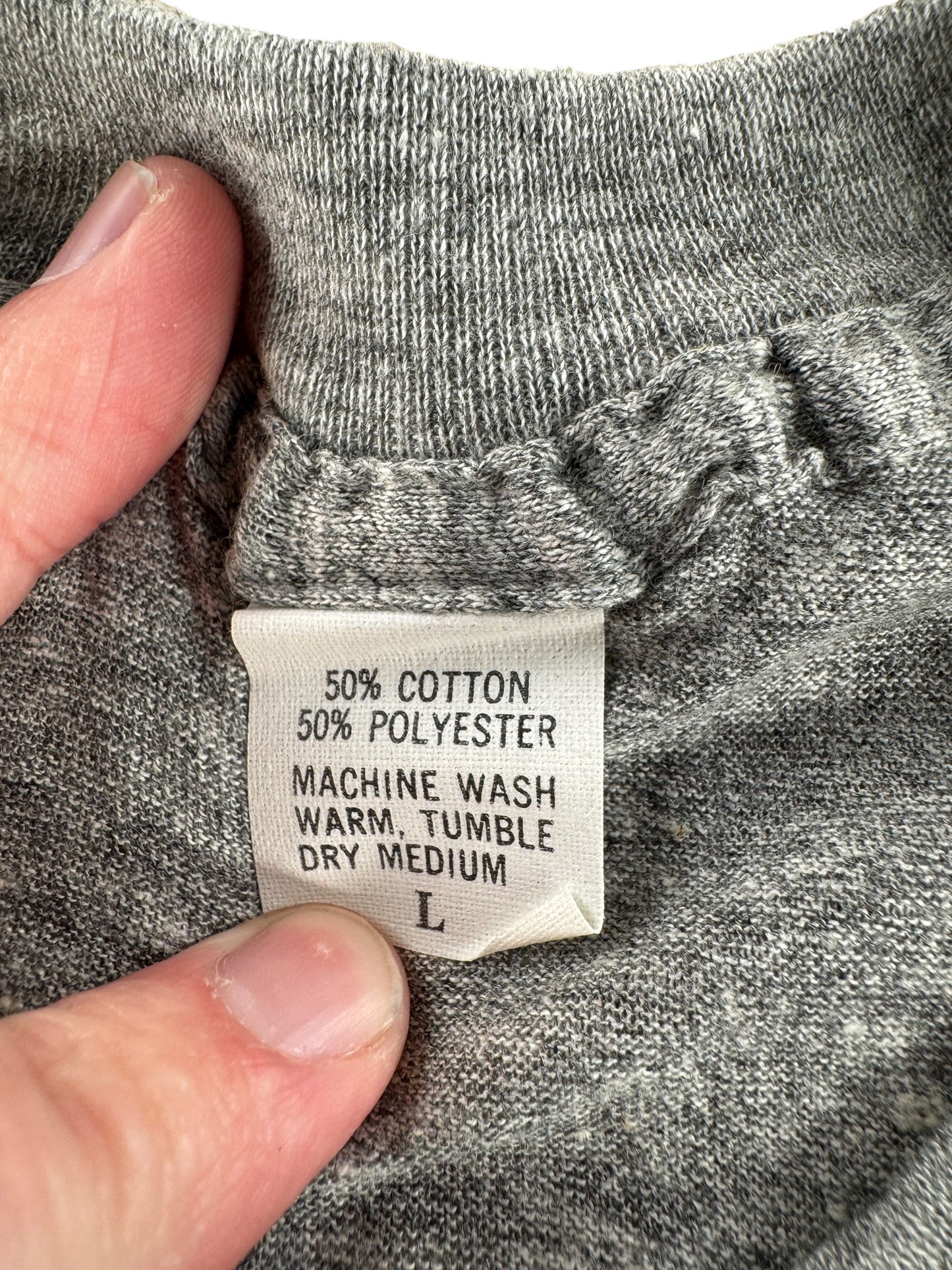 Tag on Vintage Deadstock 1986 Super Bowl Bears VS Patriots Tee SZ L (Fits M)
