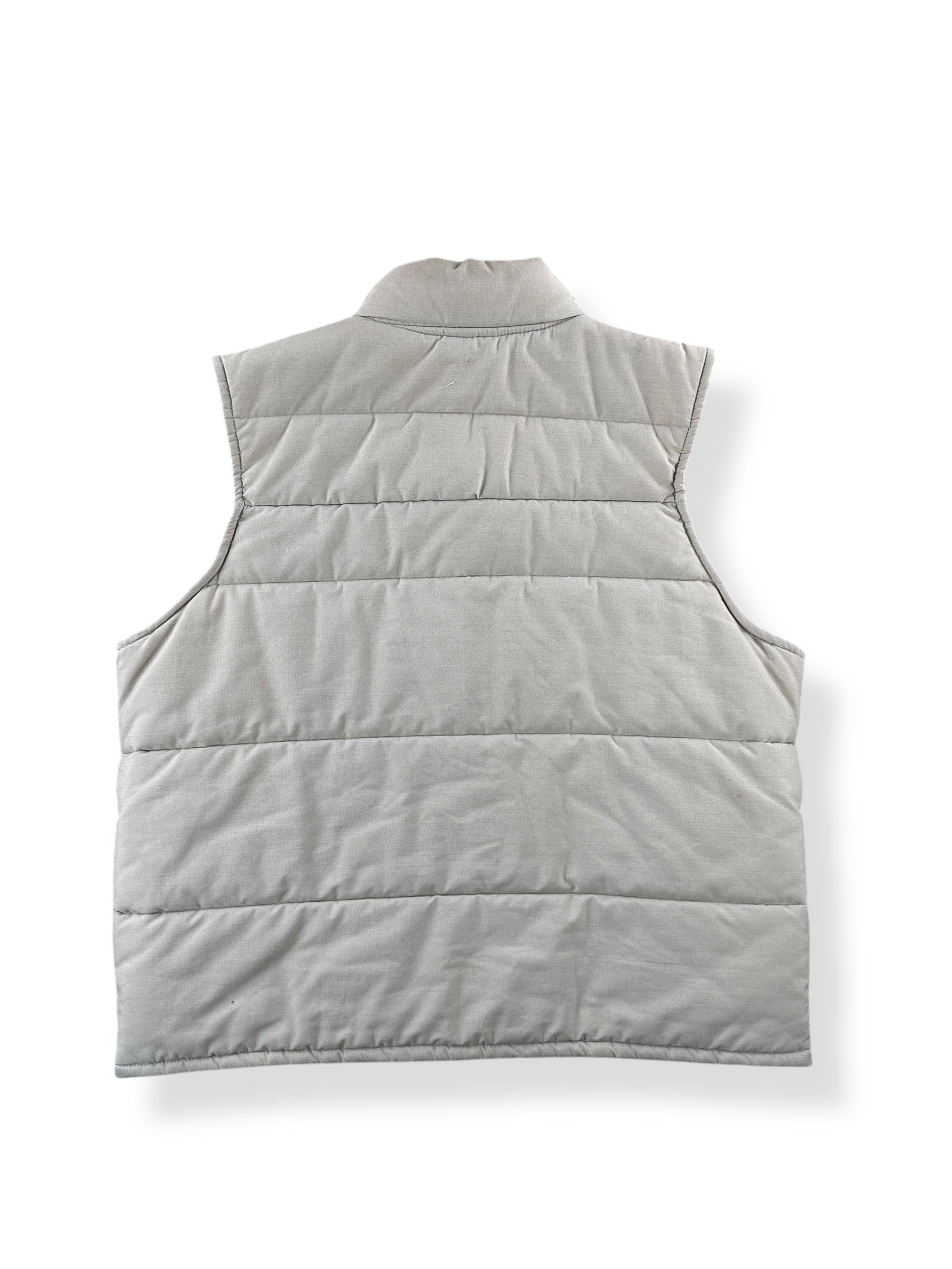 Back of Vintage Swingster Suede Down Vest SZ XL