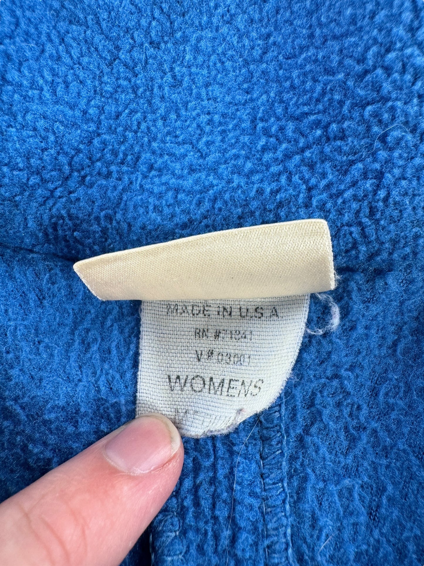 Size on Vintage Ladies MIUSA LL Bean Fleece SZ M