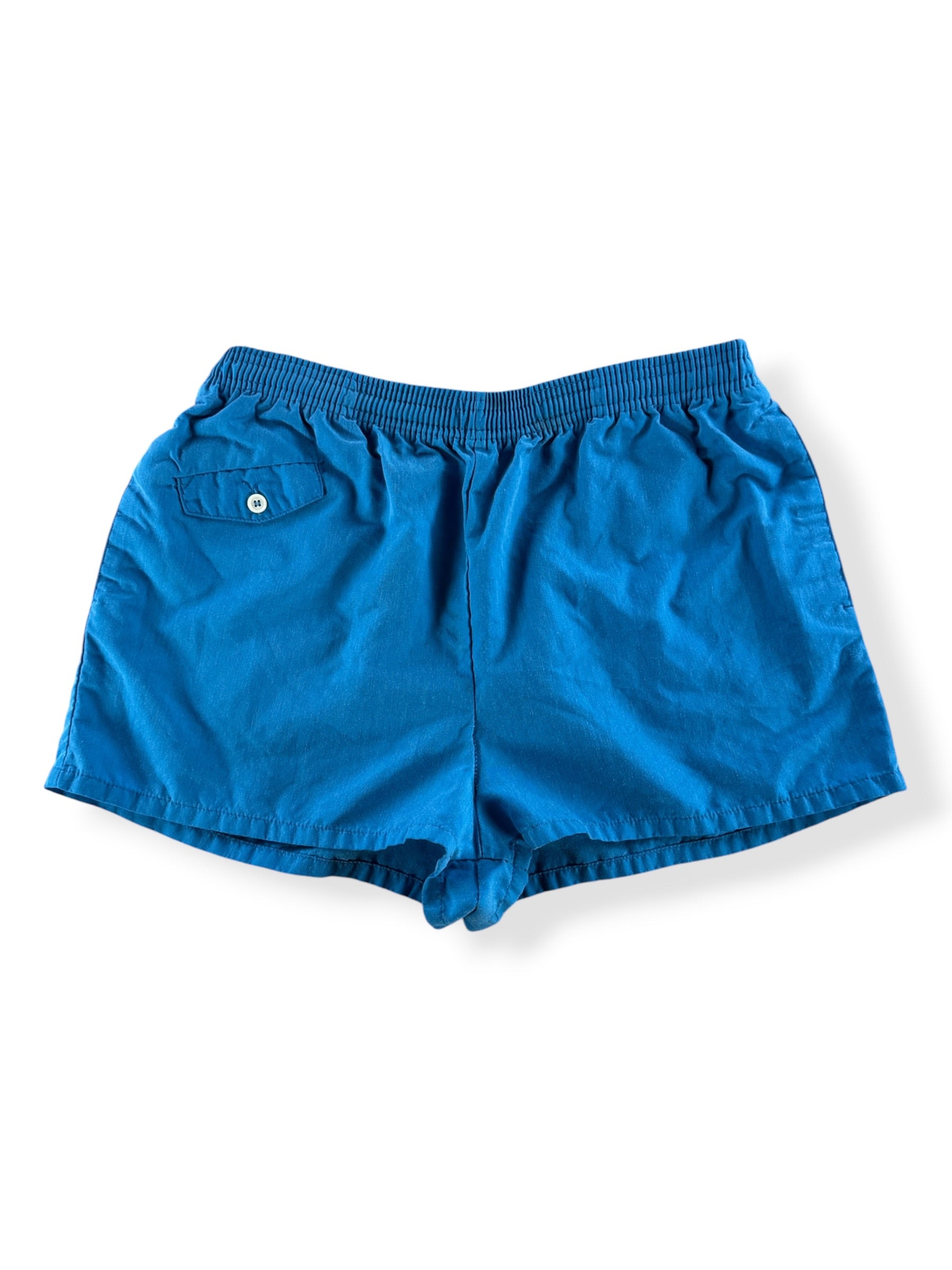 Front of Vintage 80s Blue Nike Shorts SZ L