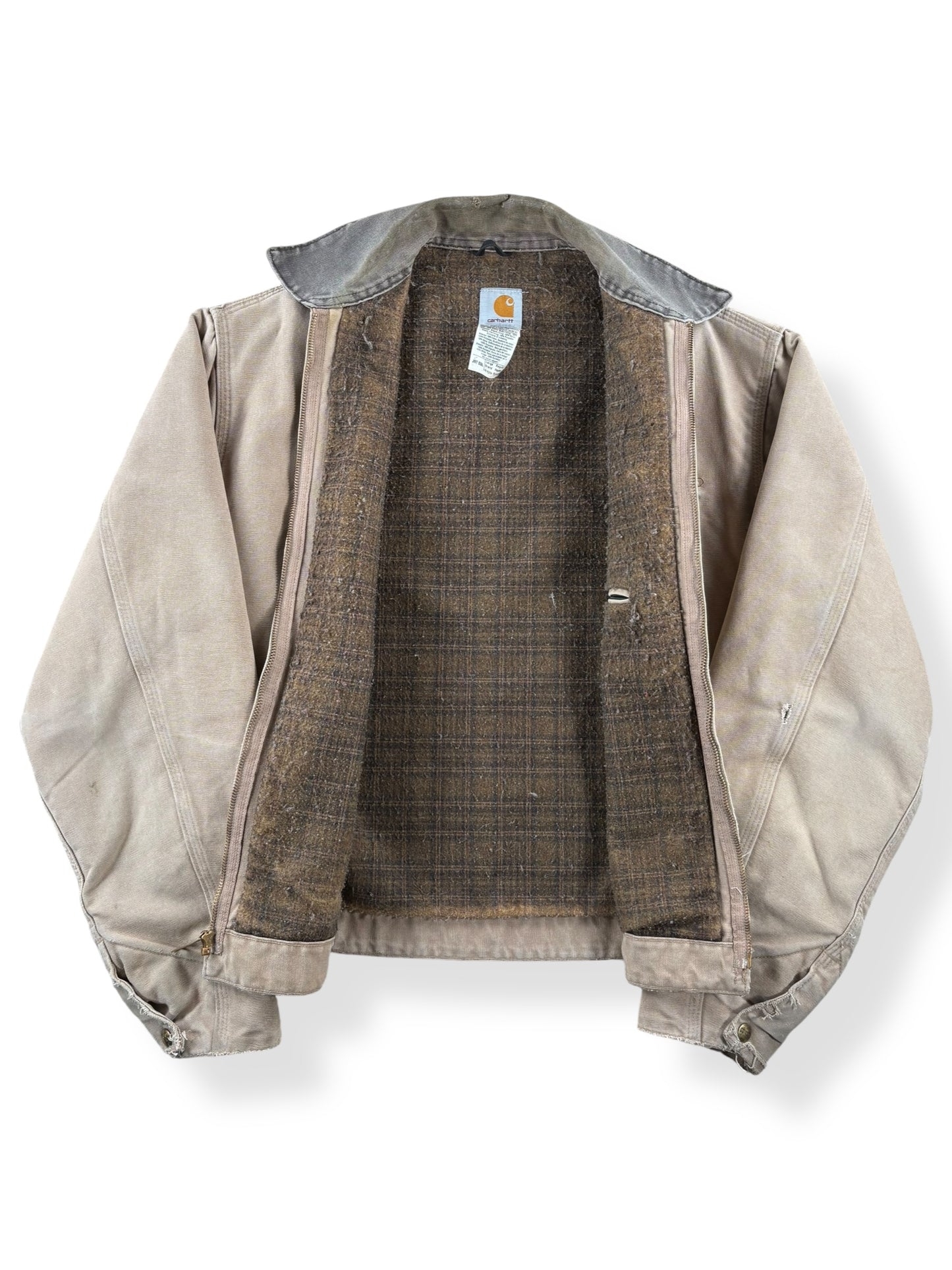 Inside of Vintage Carhartt J97 Detroit Jacket SZ L