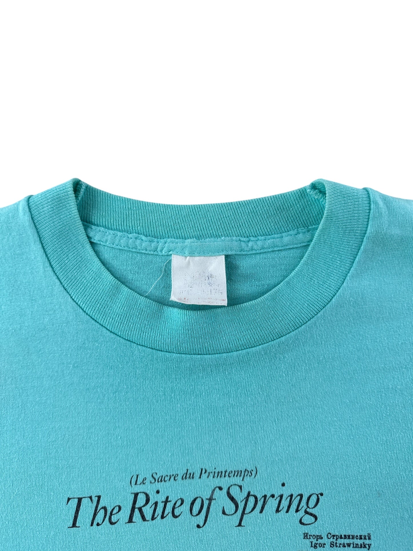 Collar on Vintage 1987 Stravinsky Rites of Spring Tee SZ L