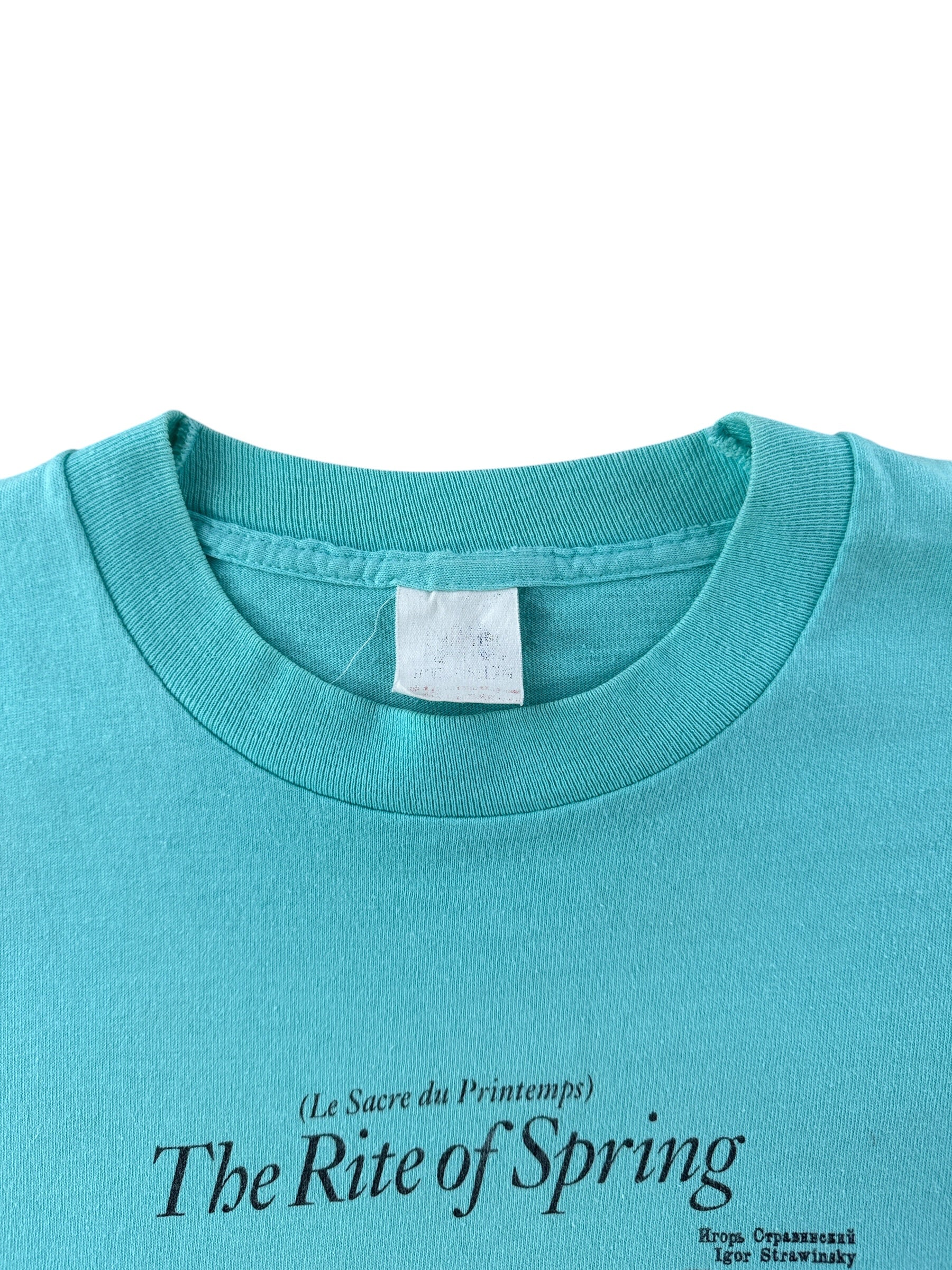 Collar on Vintage 1987 Stravinsky Rites of Spring Tee SZ L