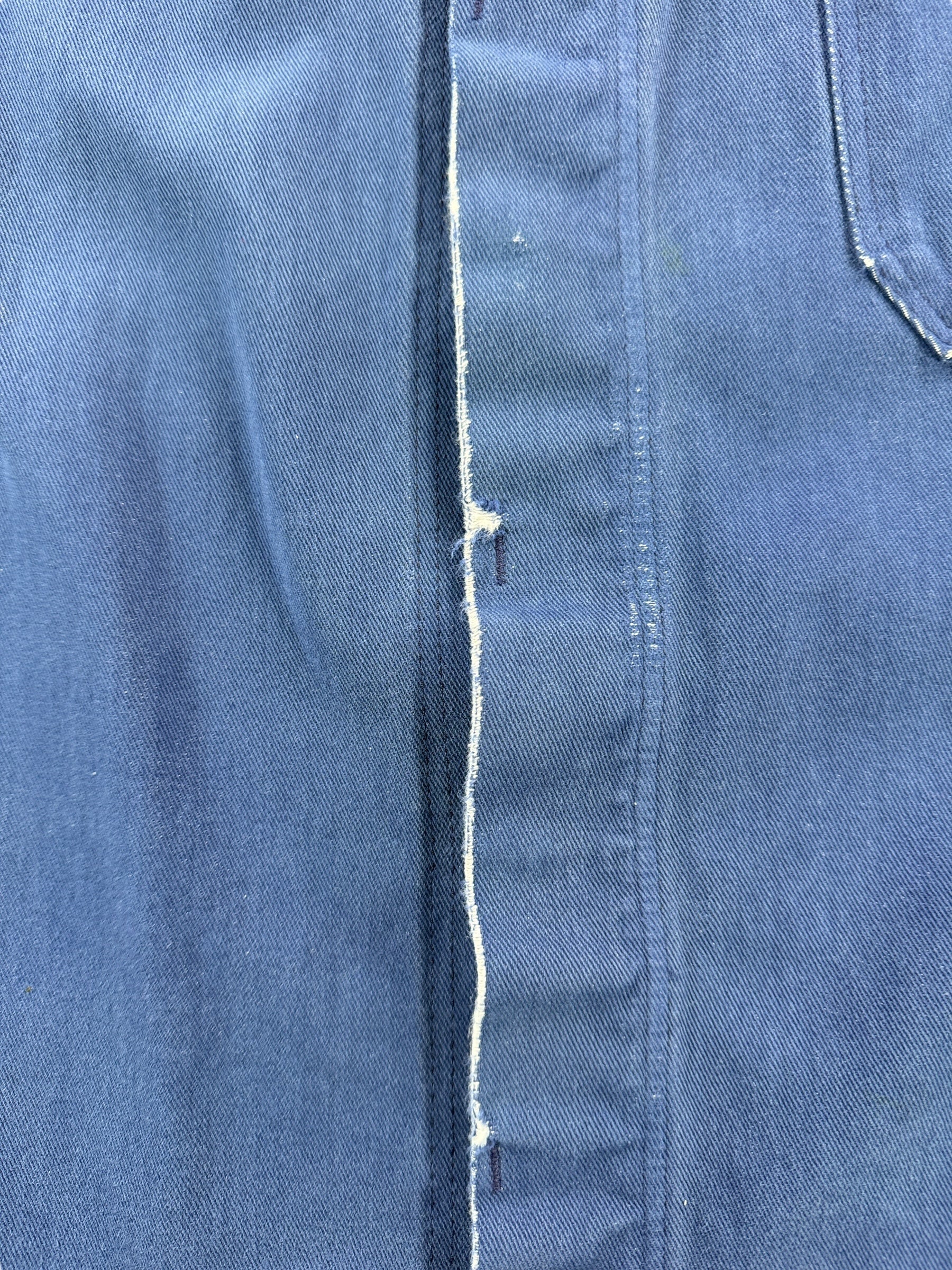 Distressing on Vintage Euro Work Jacket SZ L