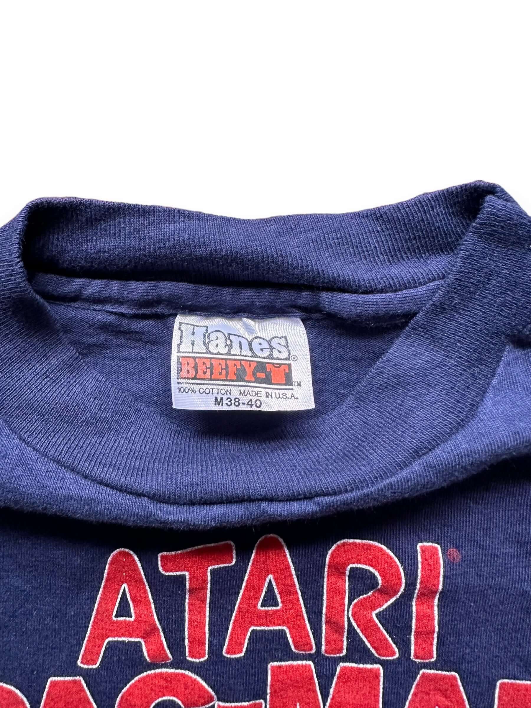 tag on Vintage PacMan Atari Tee SZ S