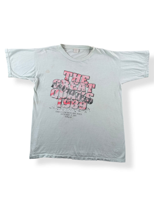 Front of Vintage 1989 Great Quake SF Fader Tee SZ L