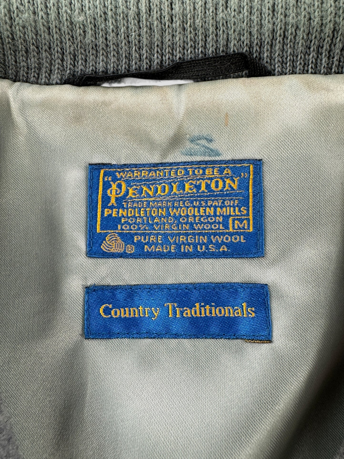 Tag on Vintage Pendleton Country Traditionals Wool Jacket SZ M