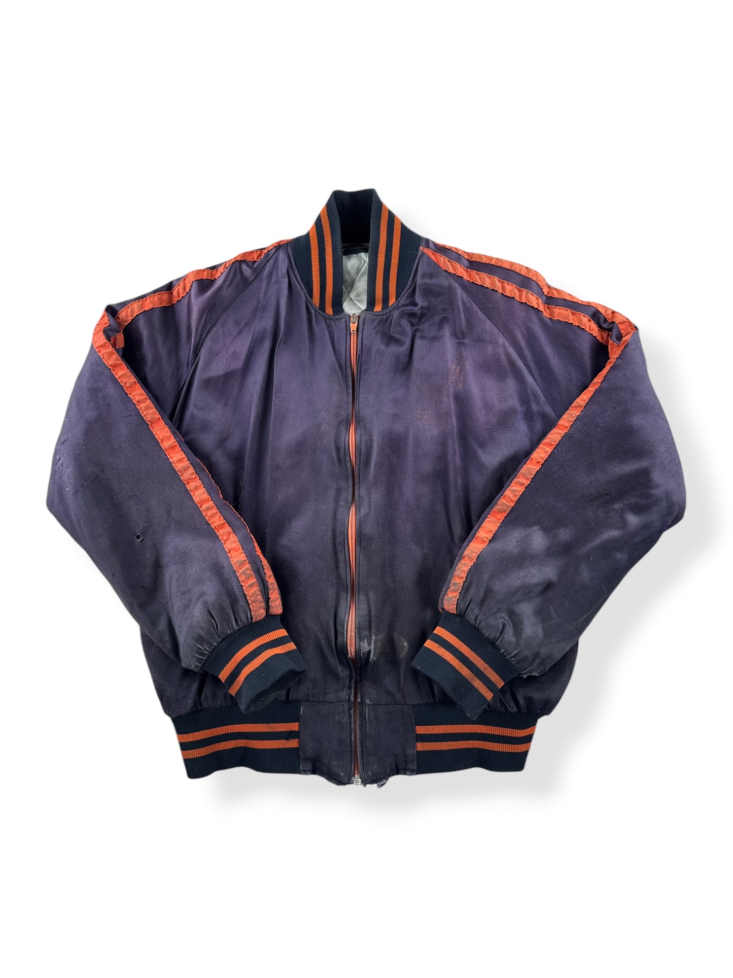 Front of Vintage Harley Davidson Satin Bomber Jacket SZ M - AS IS