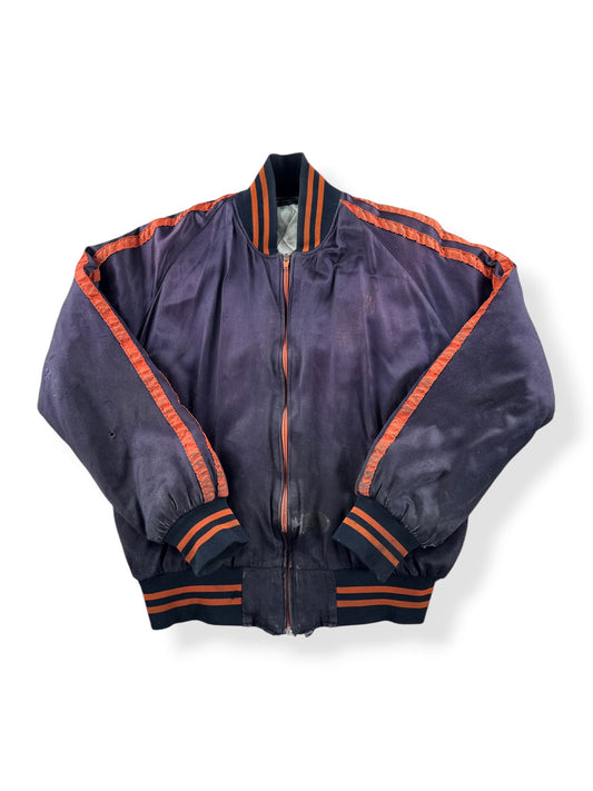 Front of Vintage Harley Davidson Satin Bomber Jacket SZ M - AS IS
