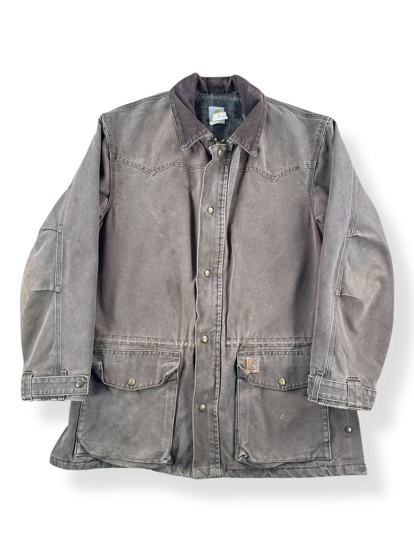 Front of Made in Mexico Carhartt Work Jacket SZ L