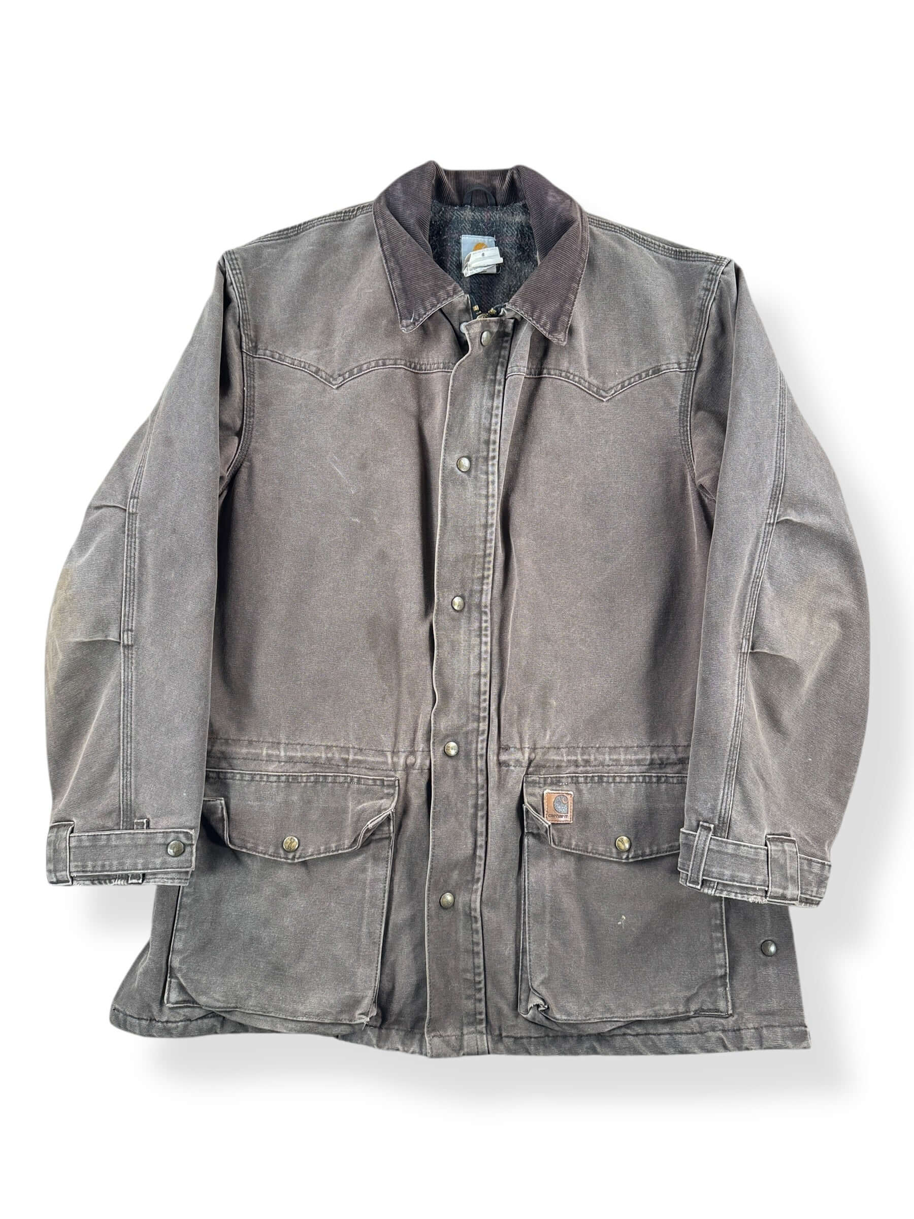 Front of Made in Mexico Carhartt Work Jacket SZ L