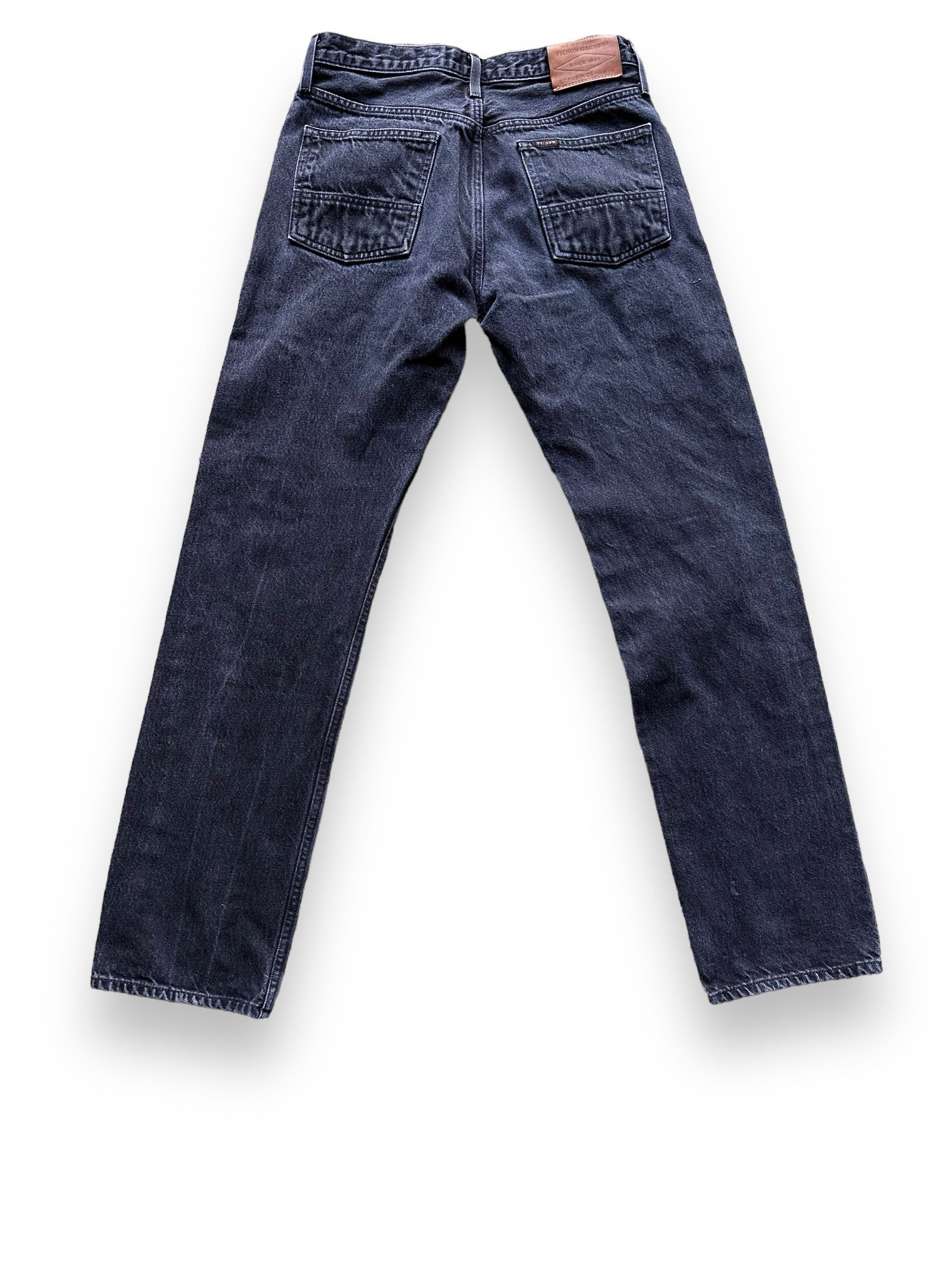 Rear View of Black Filson Jeans W31 |  Filson Dungarees | Filson Workwear Seattle