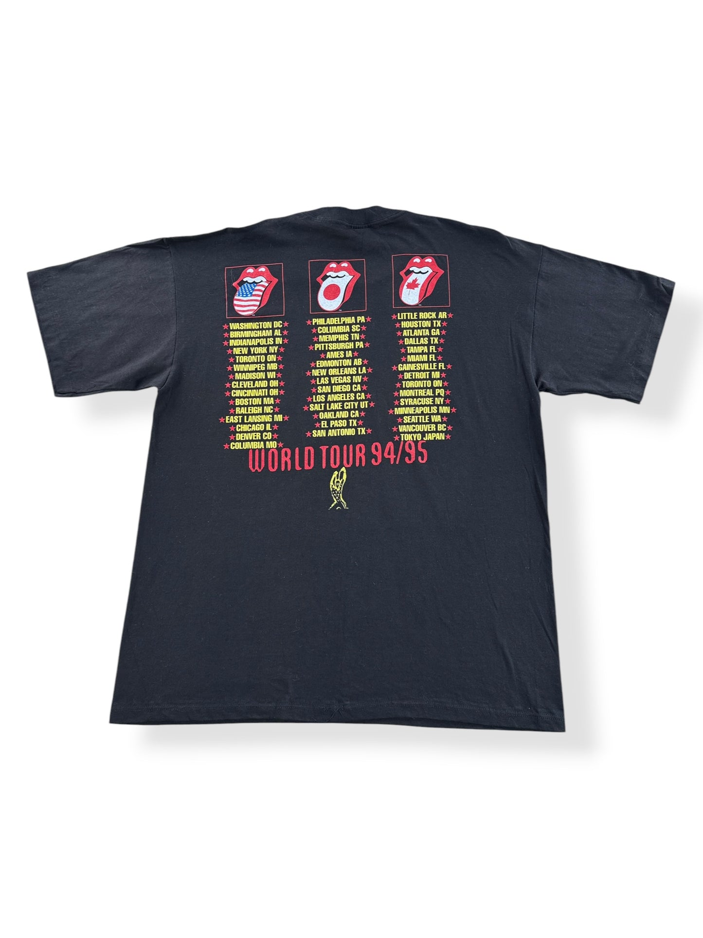 Back of Vintage Rolling Stones Voodoo Tour 94-95 Tee SZ XL