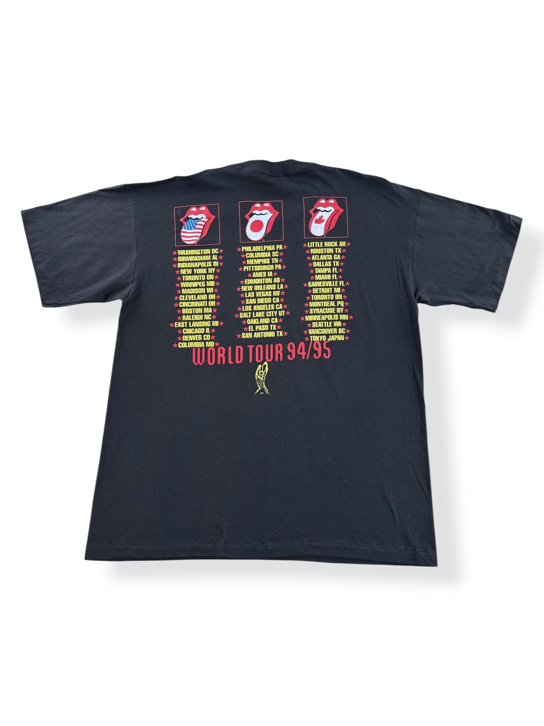 Back of Vintage Rolling Stones Voodoo Tour 94-95 Tee SZ XL