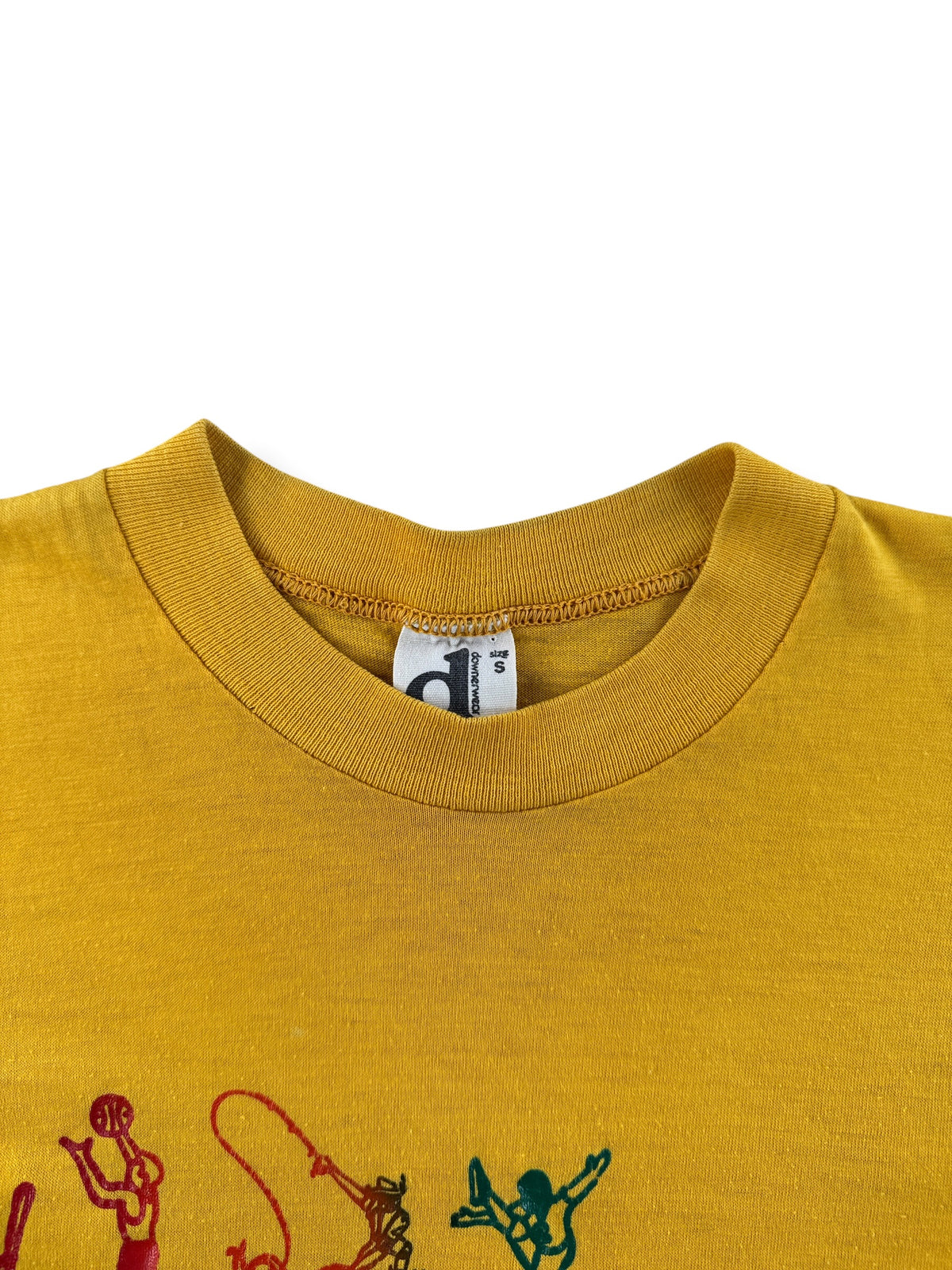 Collar on Vintage 1970s Simchuk Sporting Goods Tee SZ S (Fits XS)