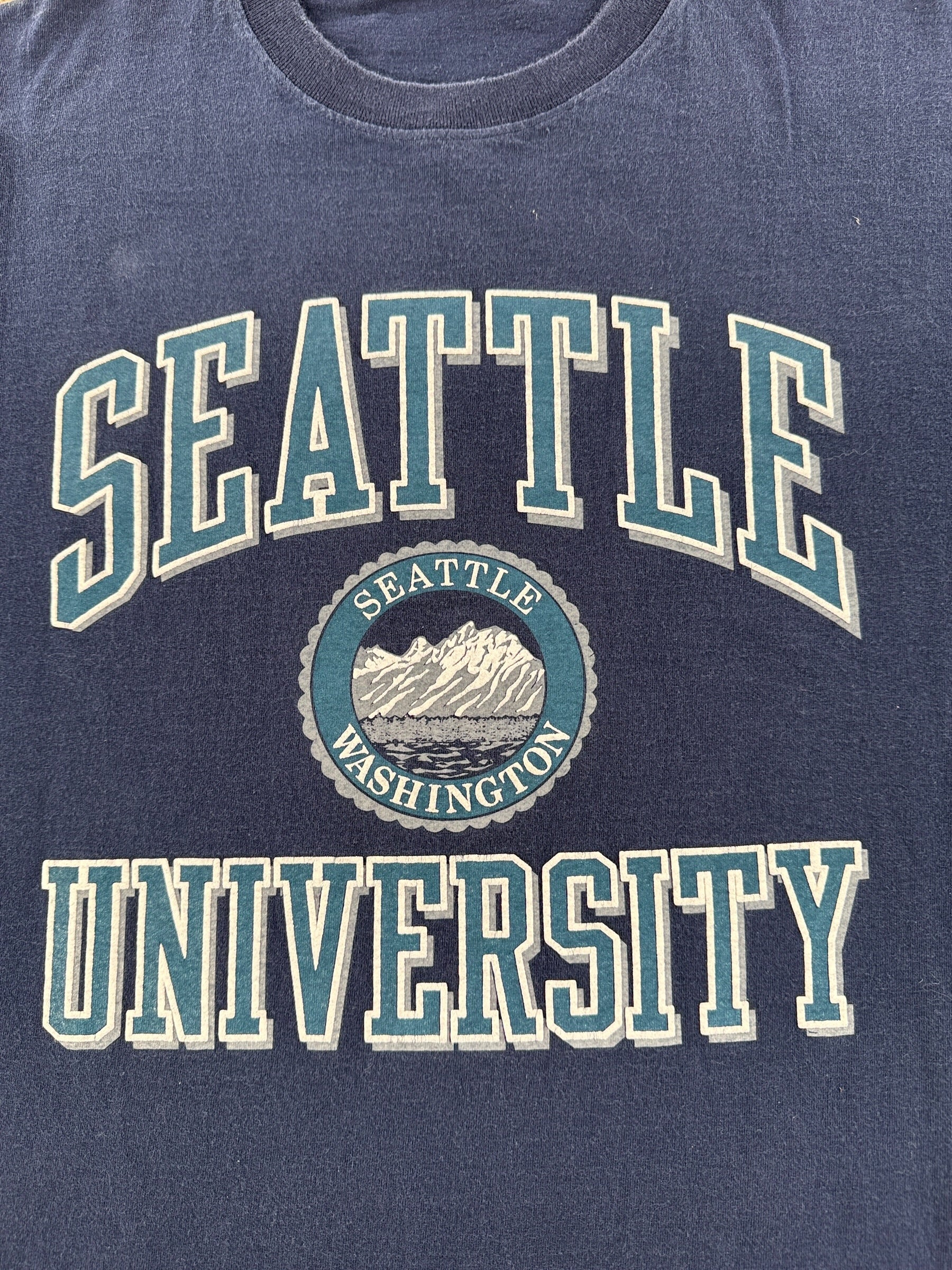 Graphic of Vintage Seattle University Tee SZ XL