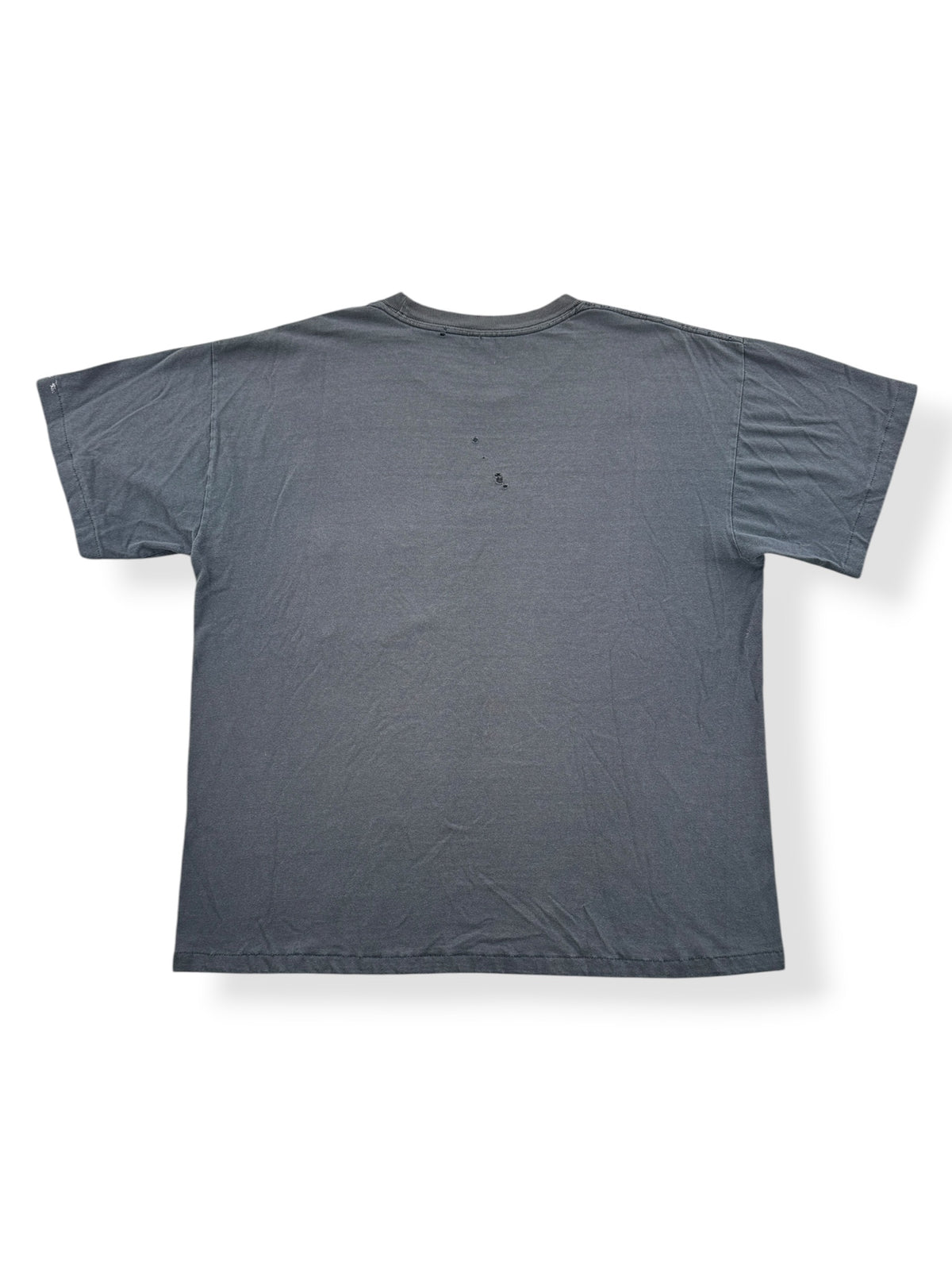 Back of Vintage Black Blank Pocket Tee SZ L