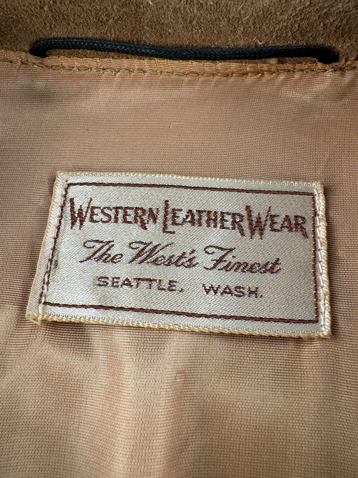 Tag on Vintage Leather Lace Up Pullover SZ M