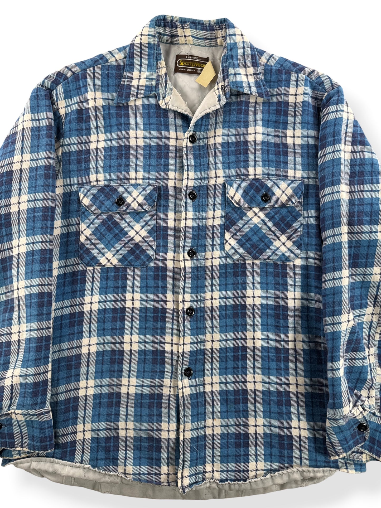 Vintage Sears Lined Printed Flannel SZ L
