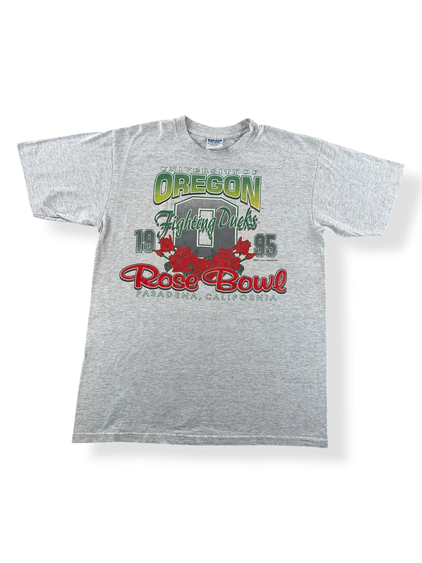 Front of Vintage 1995 U of O Rose Bowl Tee SZ L