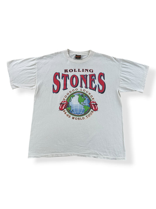 Front of Vintage Rolling Stones Voodoo Lounge Globe Tee SZ XL