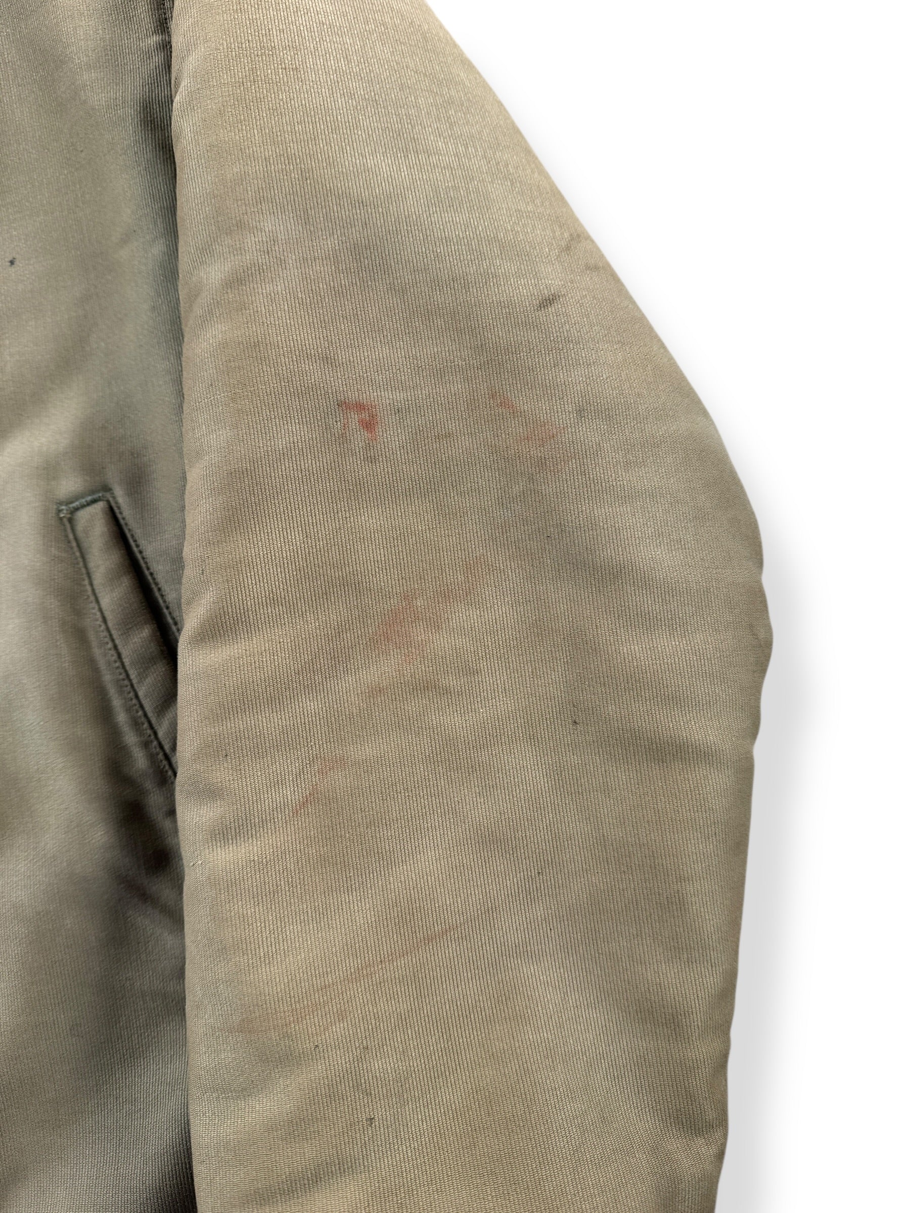 Stain on Vintage WWII Era USN N-1 Jacket in Pristine Shape SZ 38