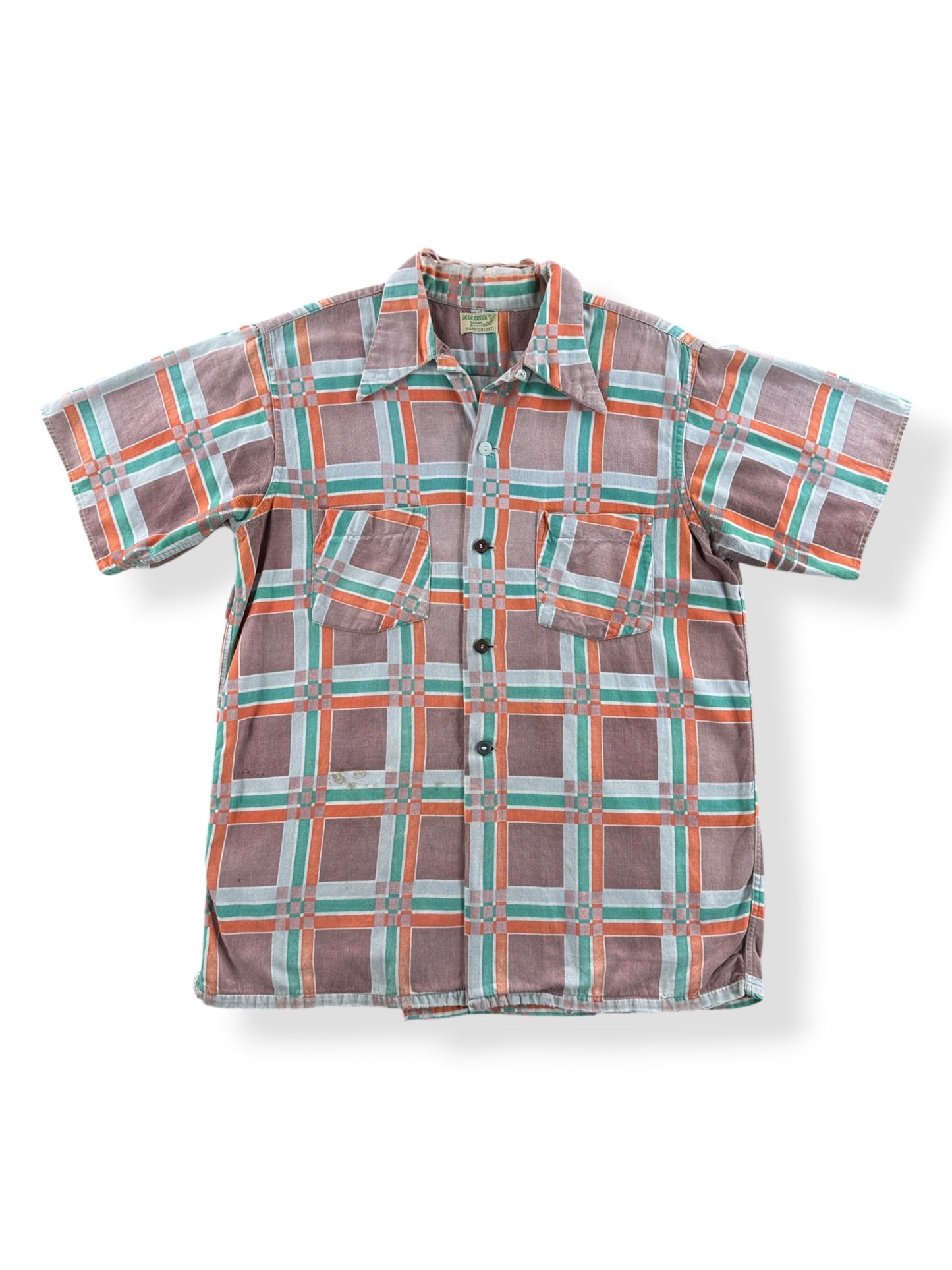 Front of Vintage 1940s Deer Creek Cotton Flannel SZ M