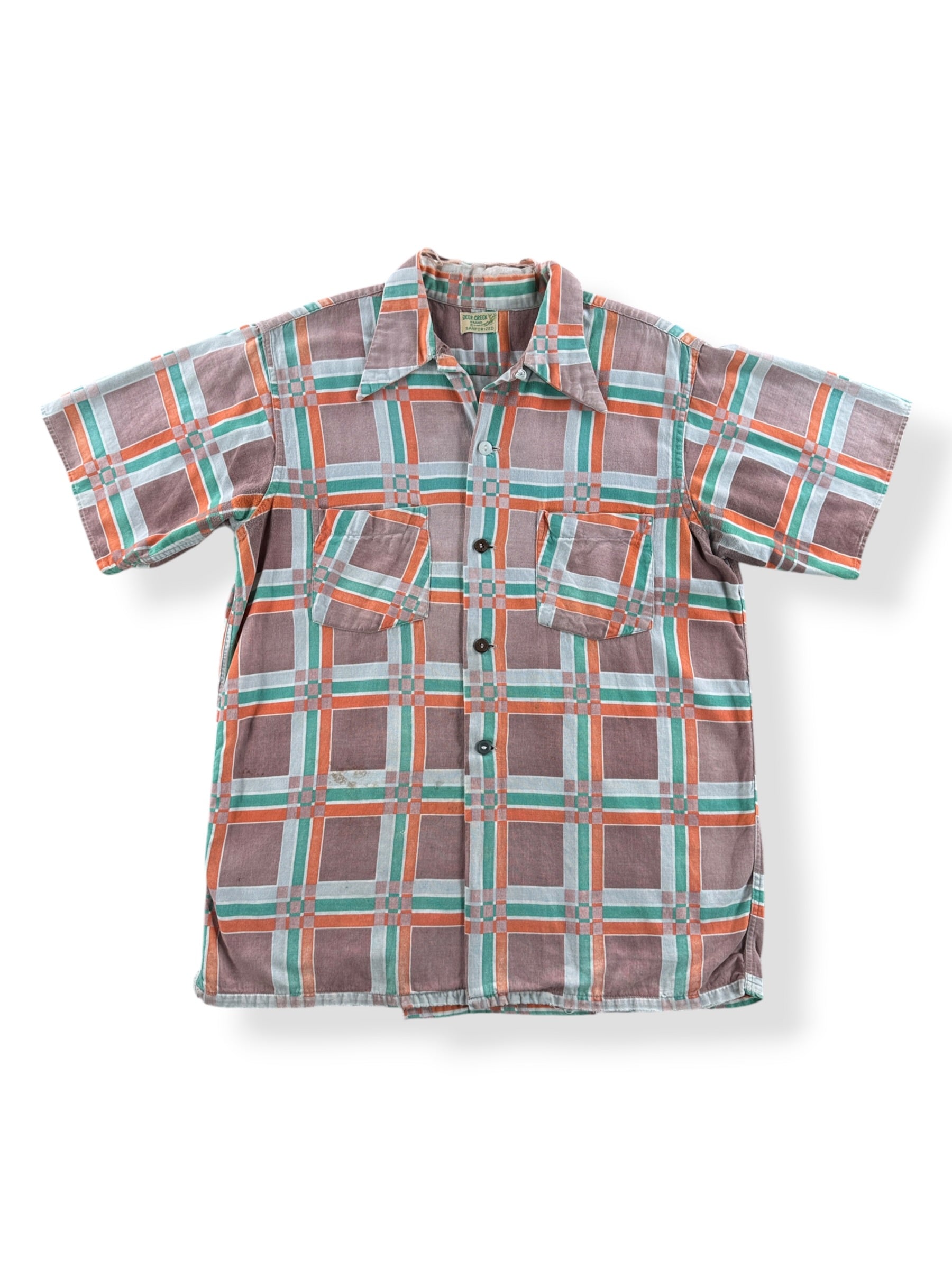 Front of Vintage 1940s Deer Creek Cotton Flannel SZ M