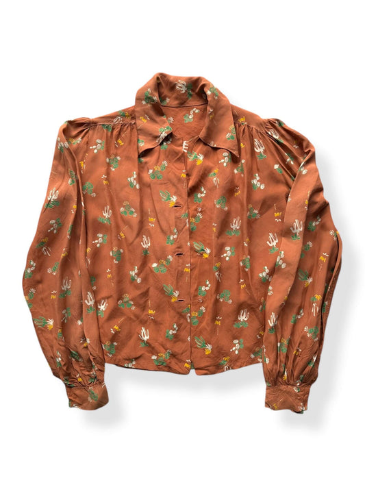 Front of Vintage Ladies Cactus Aloha SZ S AS IS