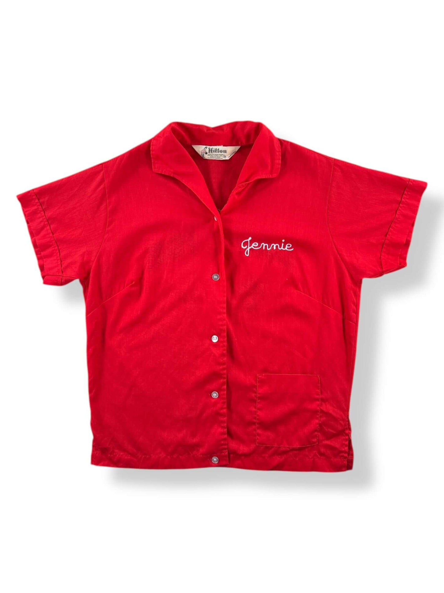 Front of Vintage Paradise Bowl Ladies Bowling Shirt SZ S