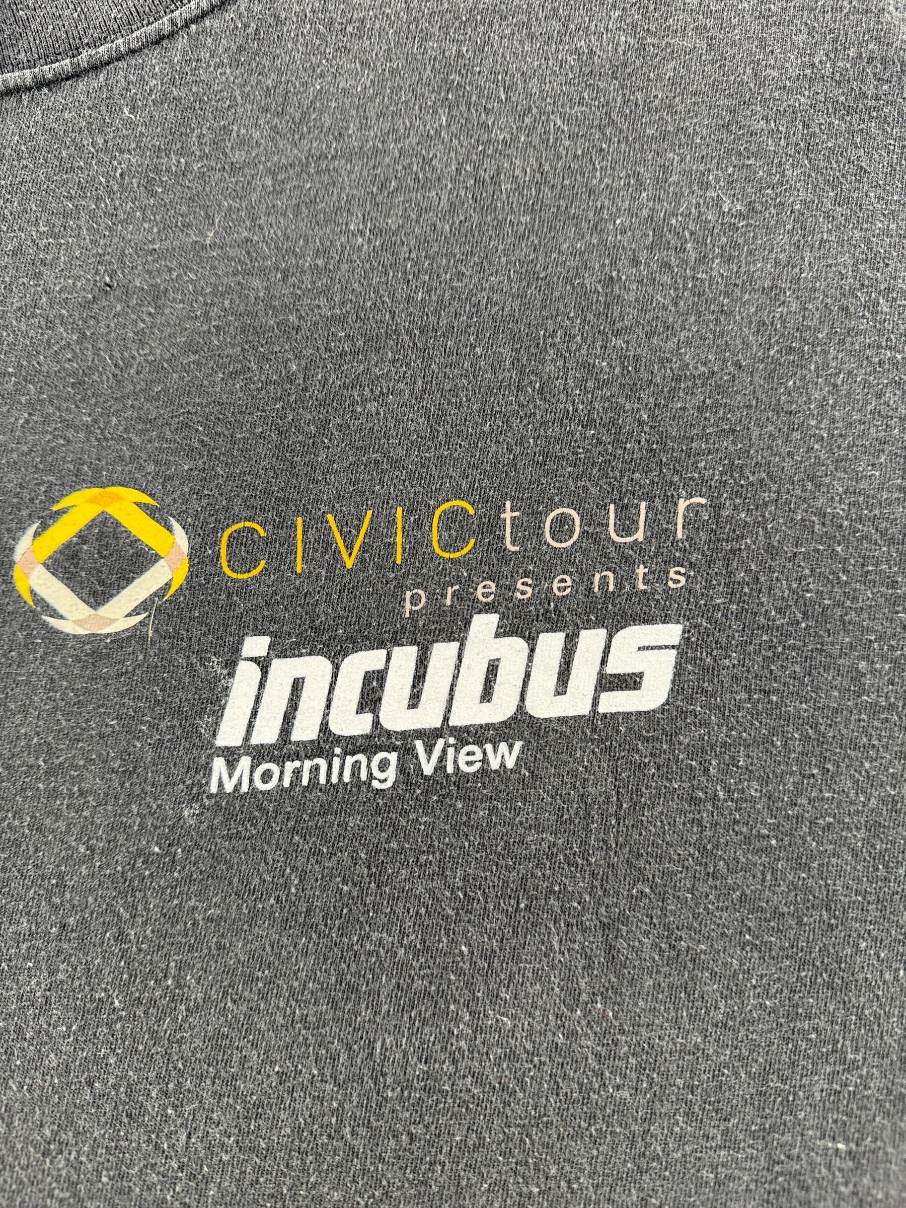 Graphic of Vintage Incubus 2002 Local Crew Civic Tour Tee SZ XXL