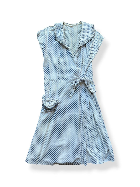 Front of Vintage Polka Dot Cotton House Dress SZ S/M