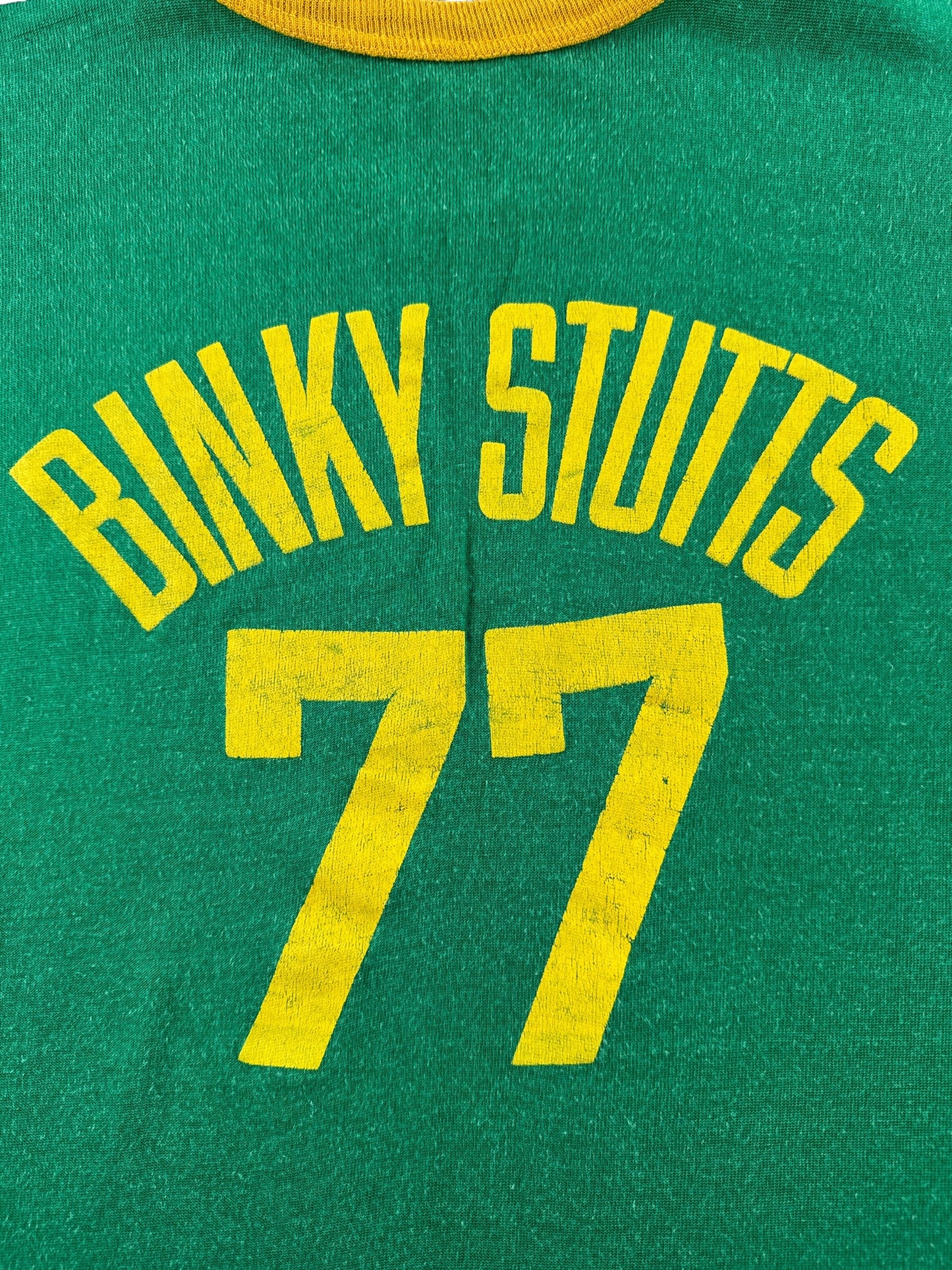 Back Graphic of Vintage 50s Green Durene Jersey SZ L