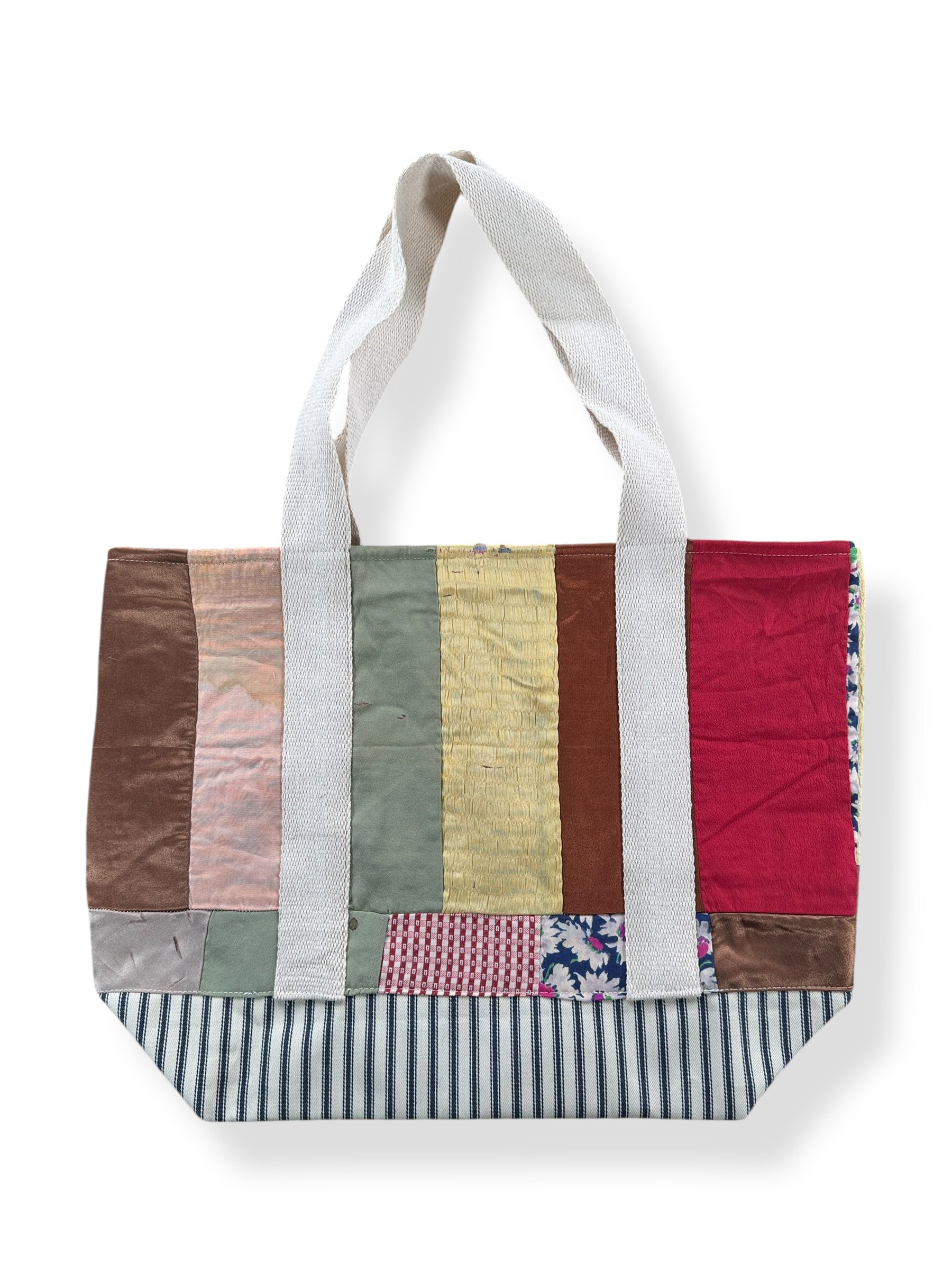 Front of Archive Craft X Barn Owl Vintage Quilt Tote Bag