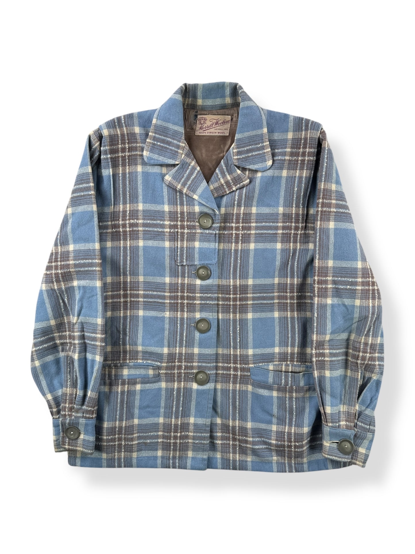 Front of Vintage 40s Merrill Woolen Mills 49er Jacket SZ M