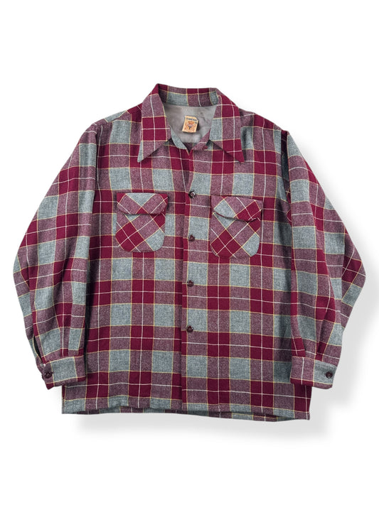 Front of Vintage Penneys Towncraft Wool Flannel SZ M