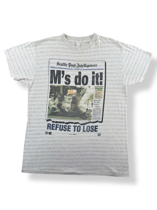 Front of Vintage Mariners Refuse To Lose Tee SZ XL
