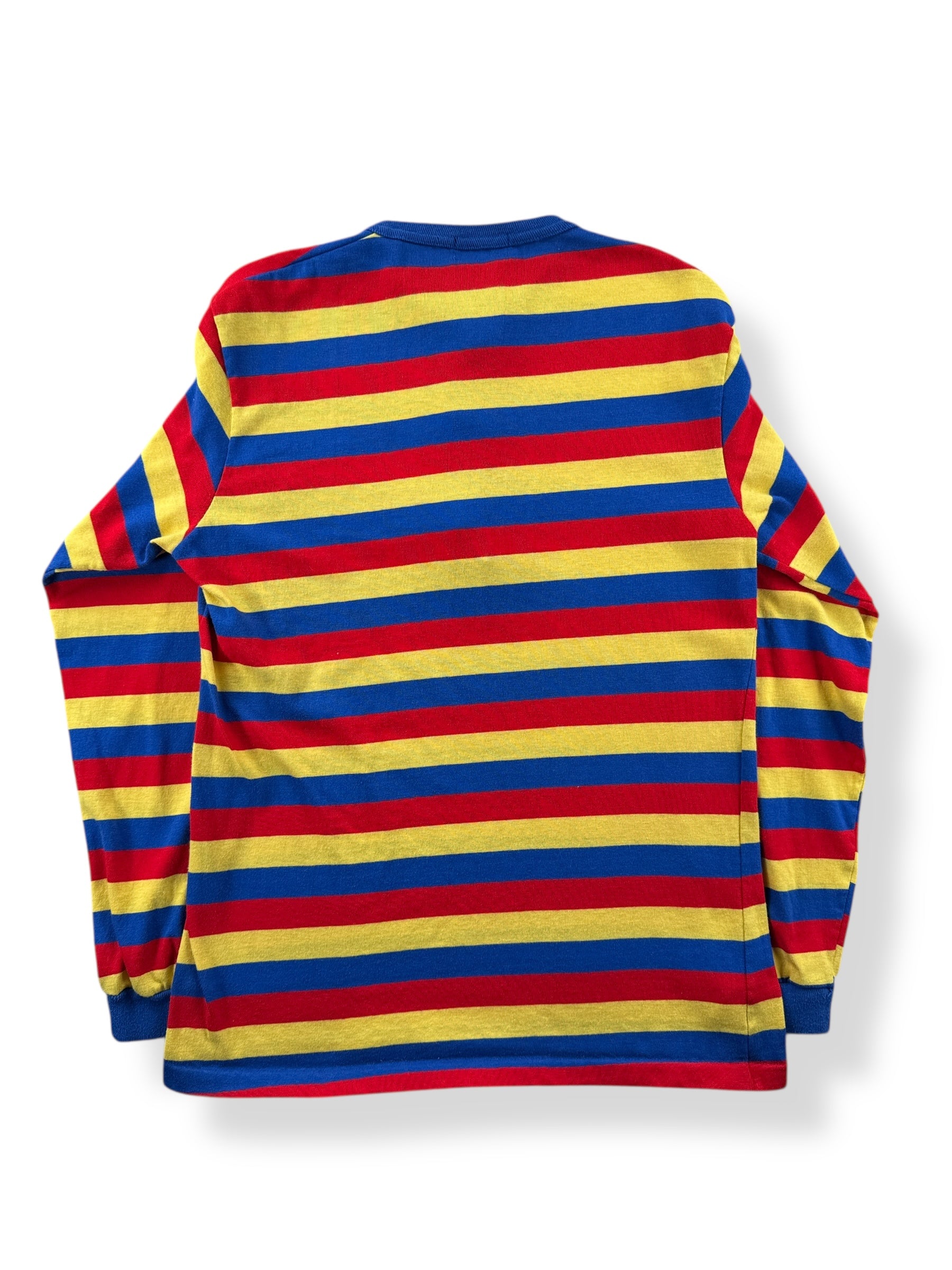 Back of Vintage Gant The Rugger Striped Henley SZ M