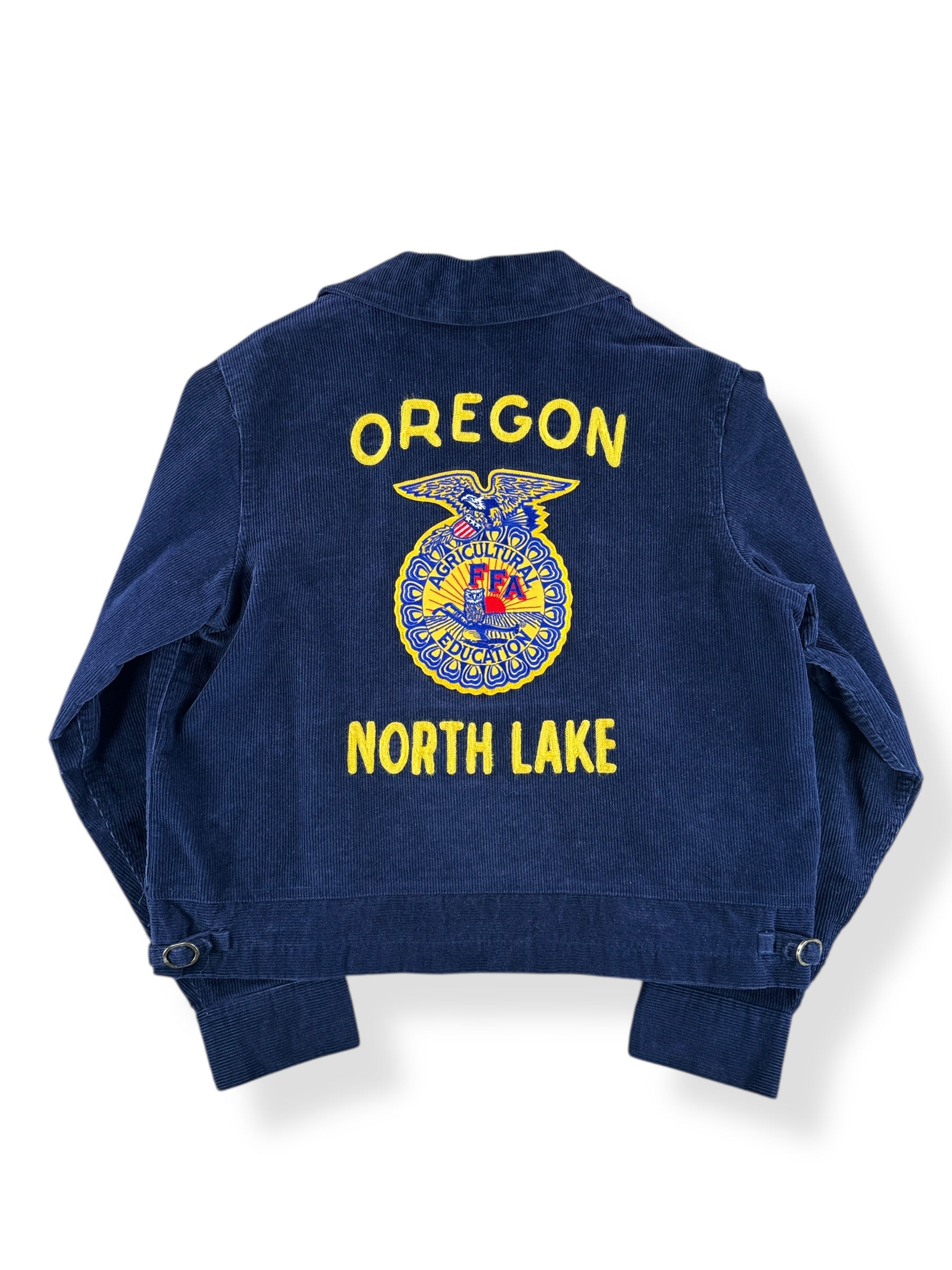 Back of Vintage North Lake Oregon FFA Jacket SZ 40
