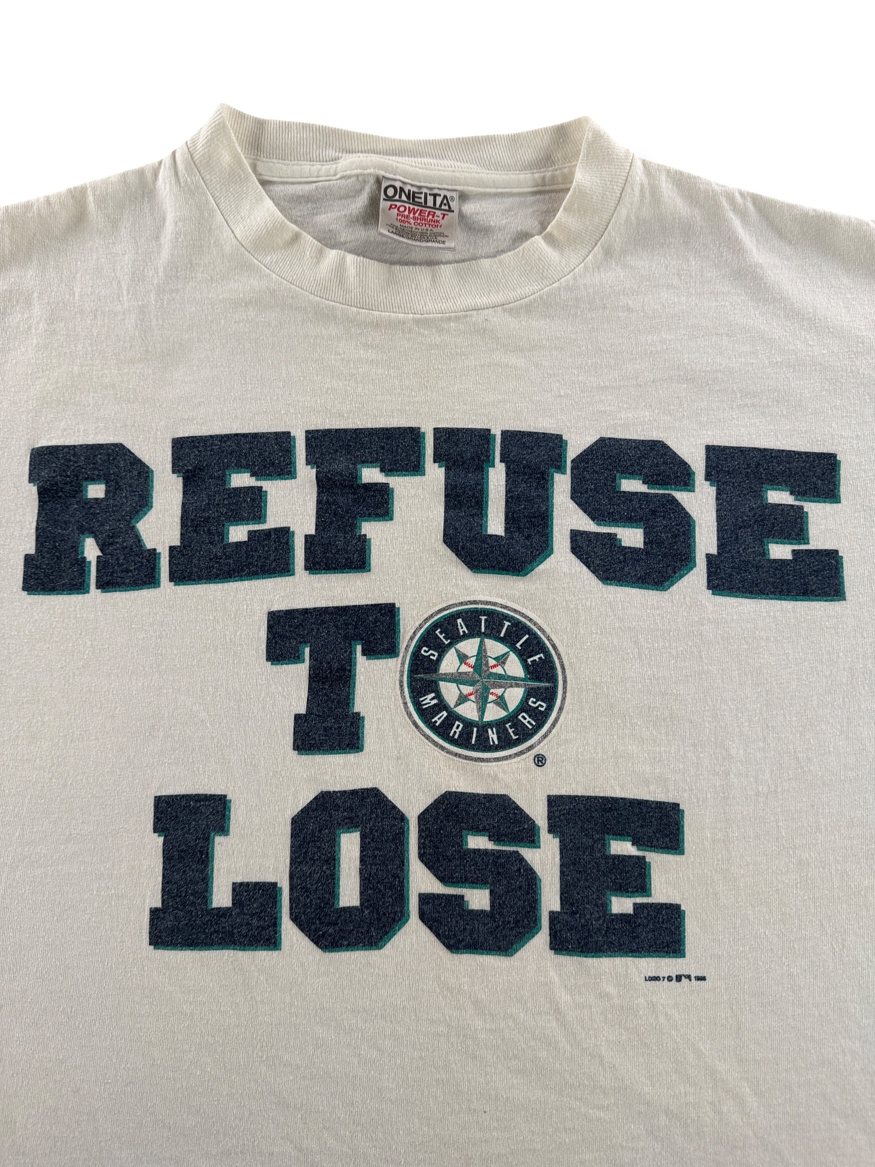 Graphic of Vintage Mariners Refuse To Lose Tee SZ L