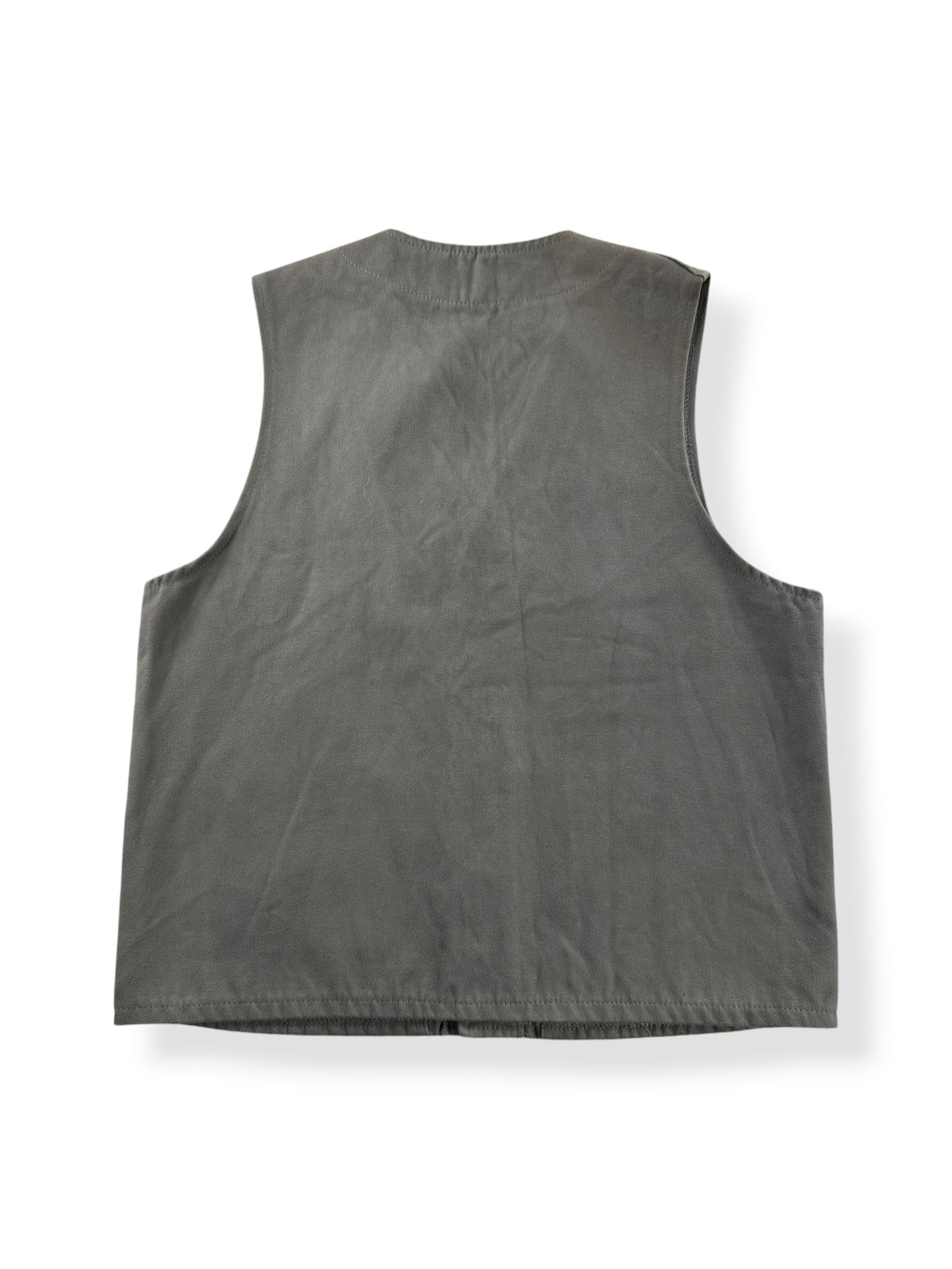 Back of Filson Tan Moleskin Vest SZ 42