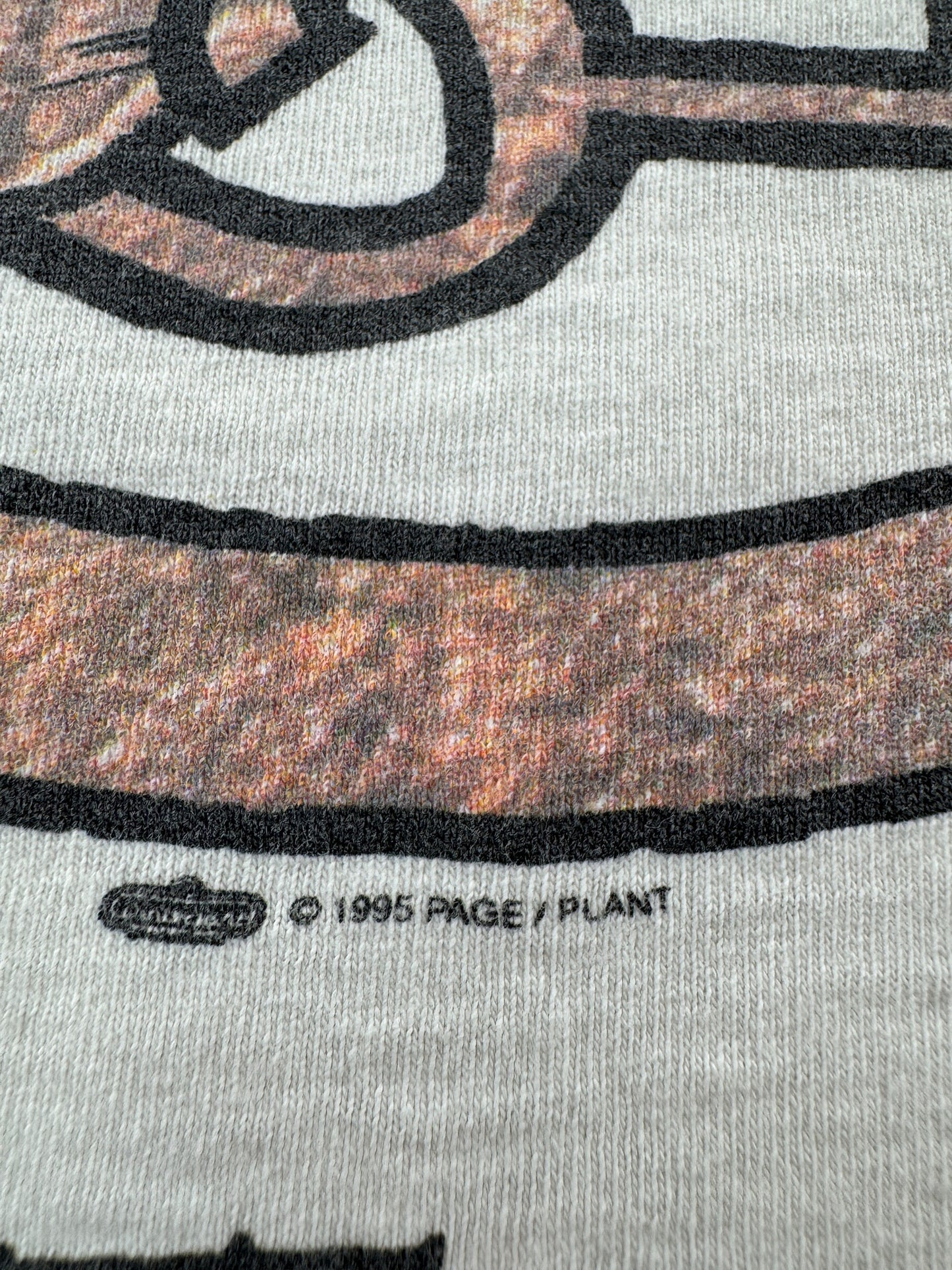 Vintage 1995 Winterland Robert Plant Jimmy Page World Tour Tee SZ XL