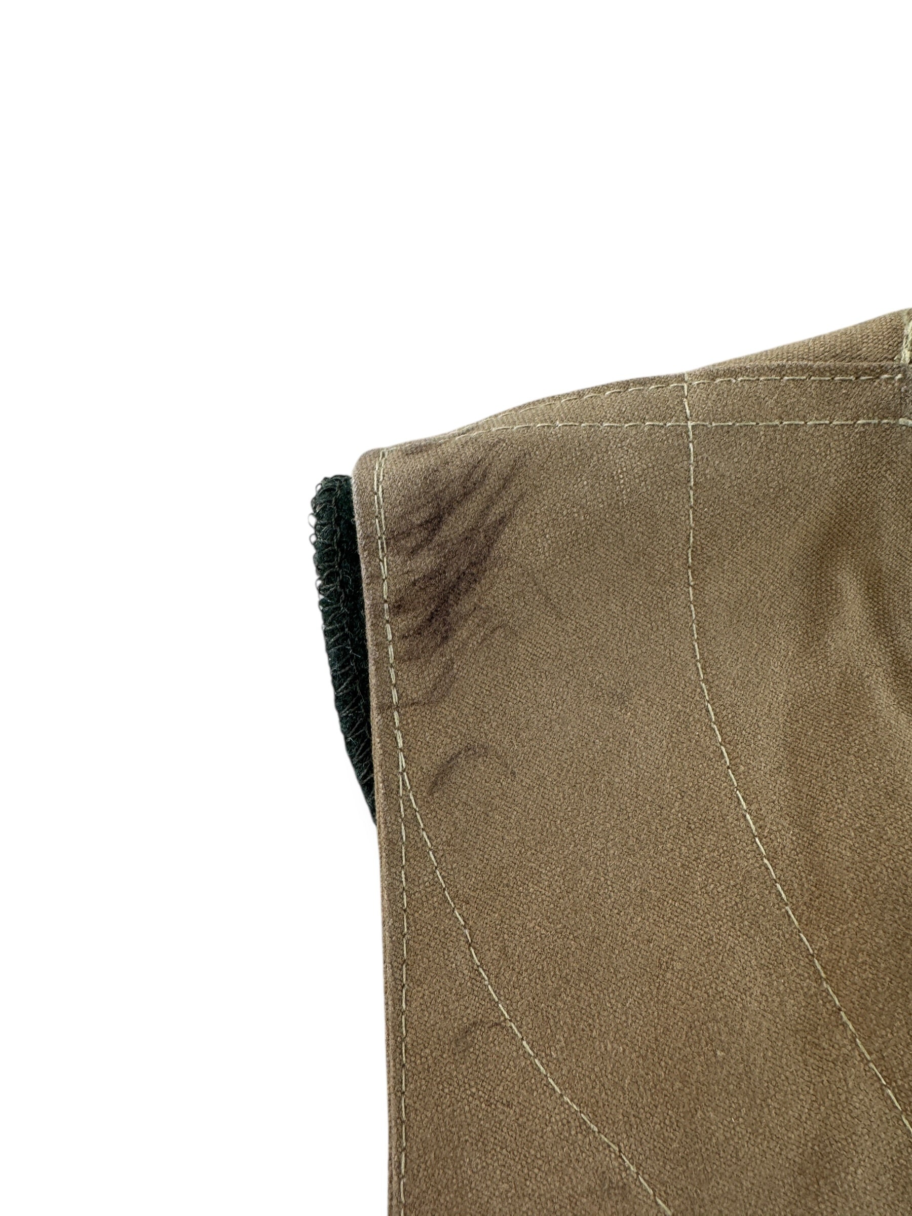 Wear on Vintage Filson Tin Cloth Style 31 Hunting Vest SZ L