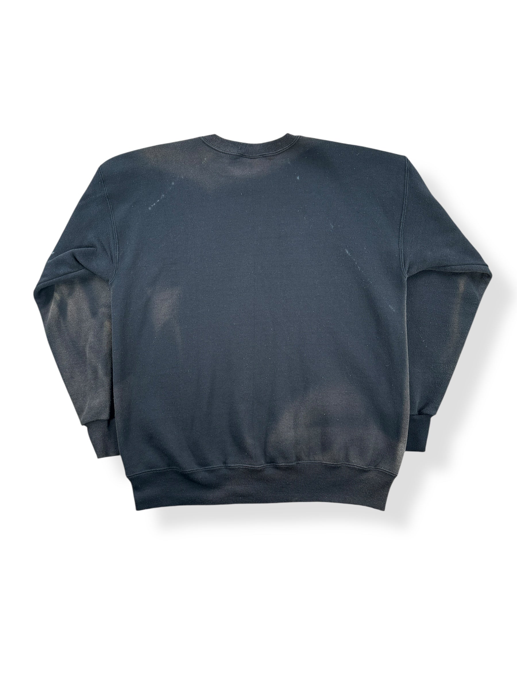 Back of Vintage Faded Wolf Crewneck SZ L