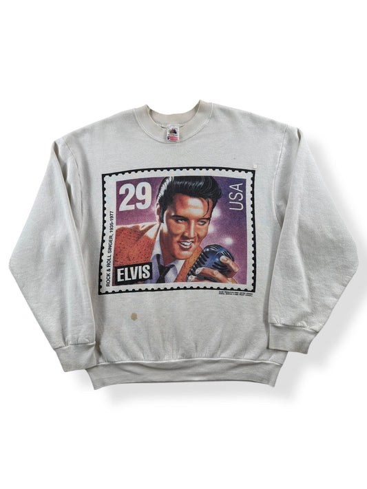 Front of Vintage Elvis Presley Crewneck AS IS SZ L
