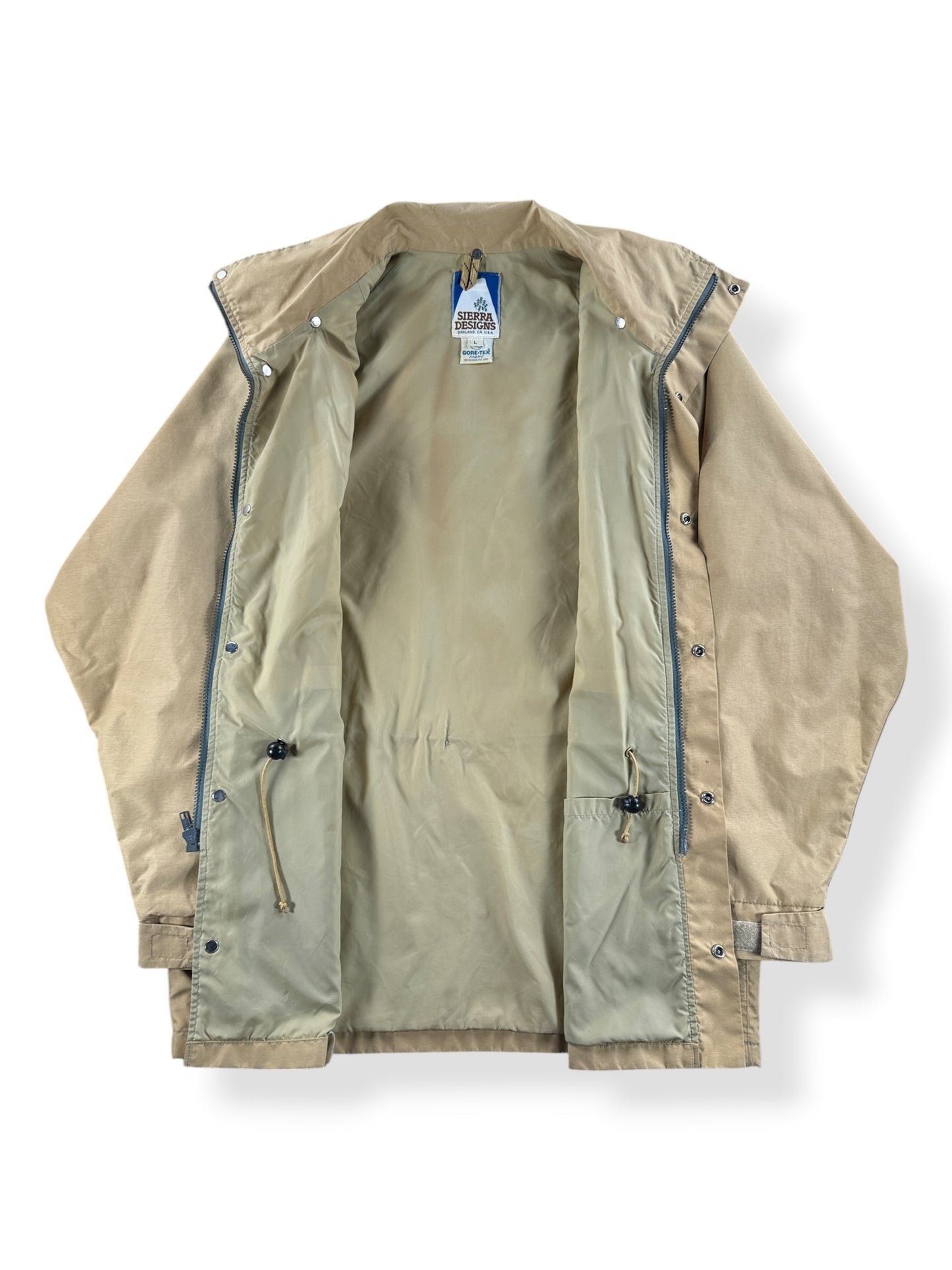 Inside of Vintage Sierra Designs Gore Tex Parka SZ L