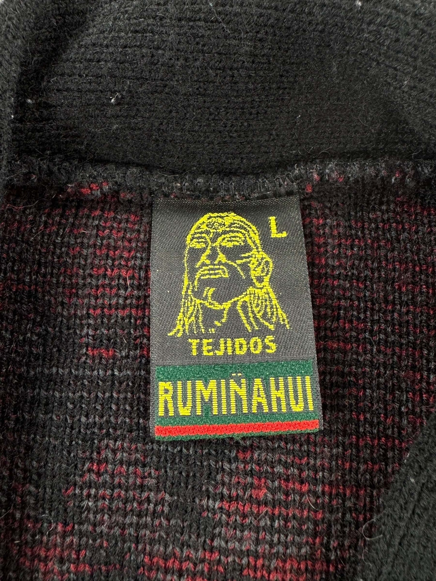 Tag on Vintage Fauxhair Cardigan SZ L