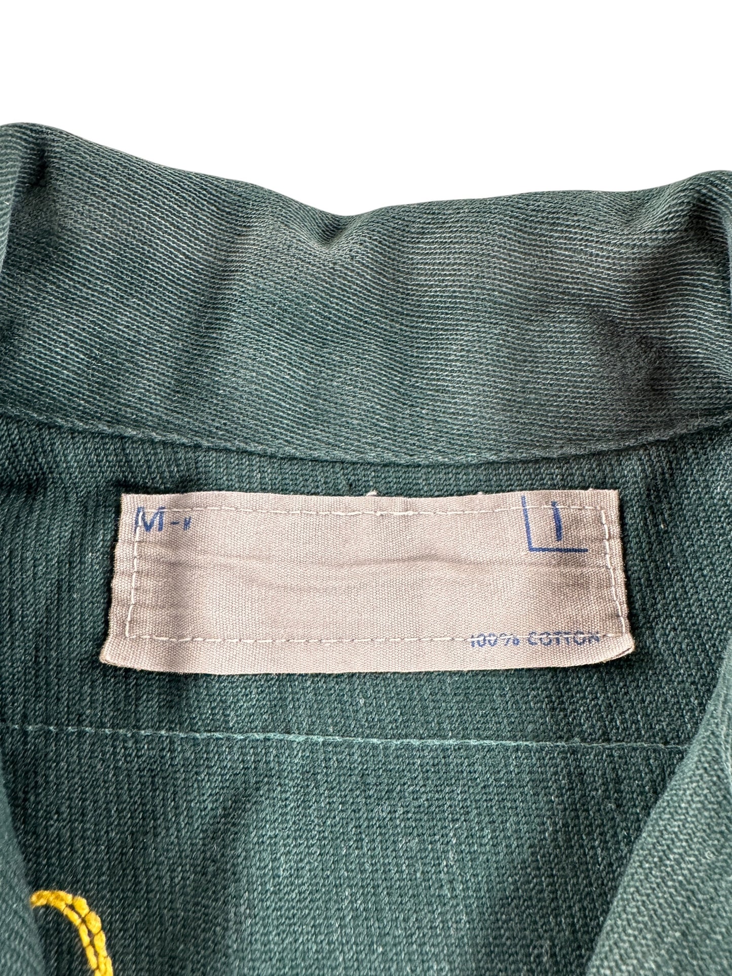 Label on Vintage Scolnick Brothers English Ford Chainstitch Jacket SZ M