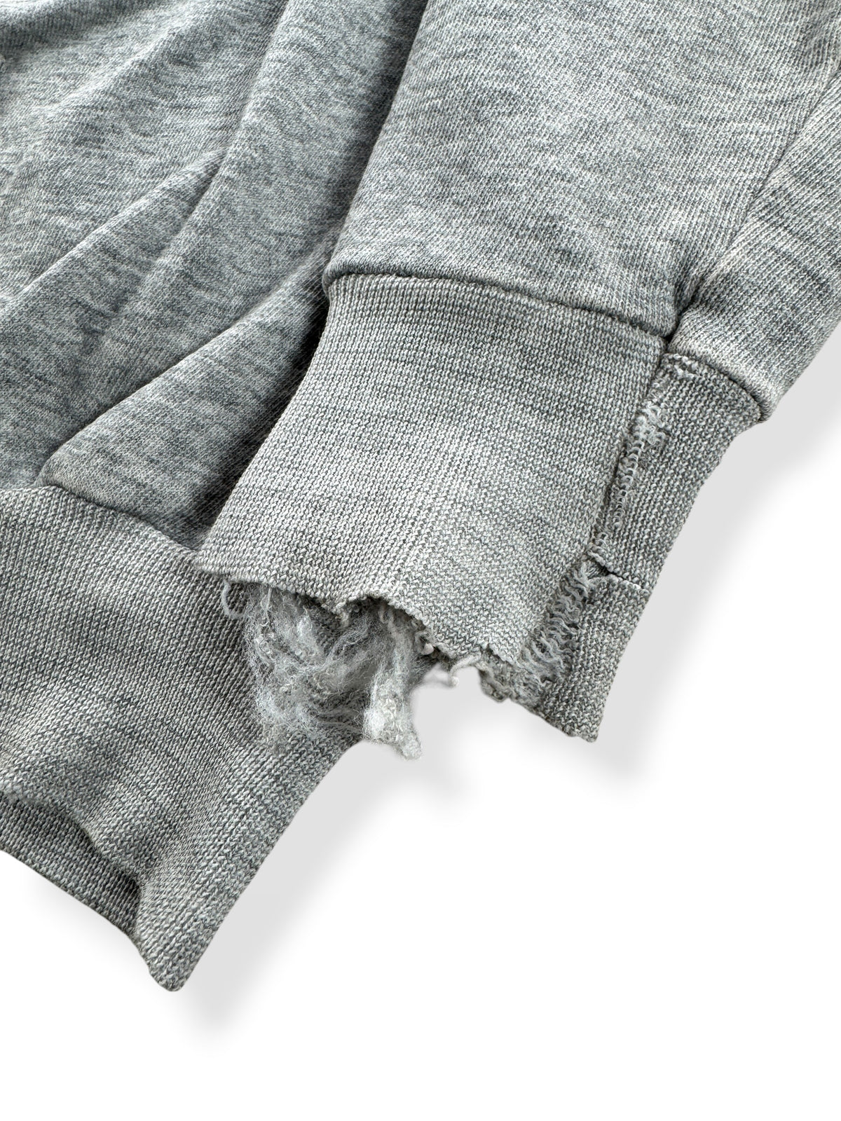 Thrashed cuff on Vintage Shepherd Thrashed Hoodie SZ XL (Fits L)